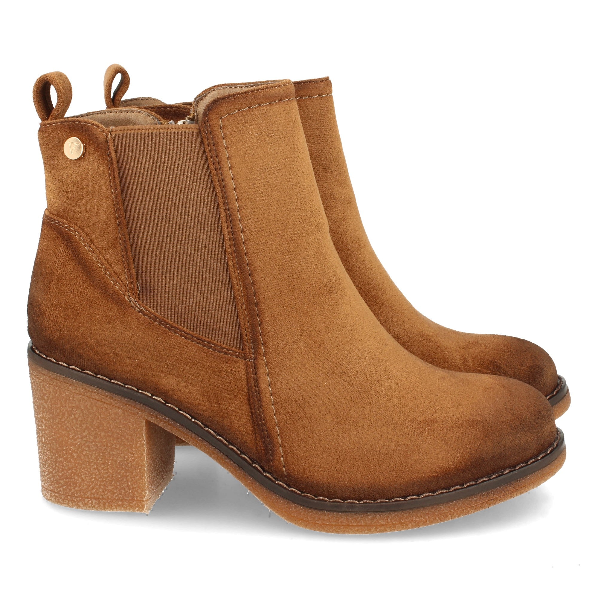Botin cuero con elástico