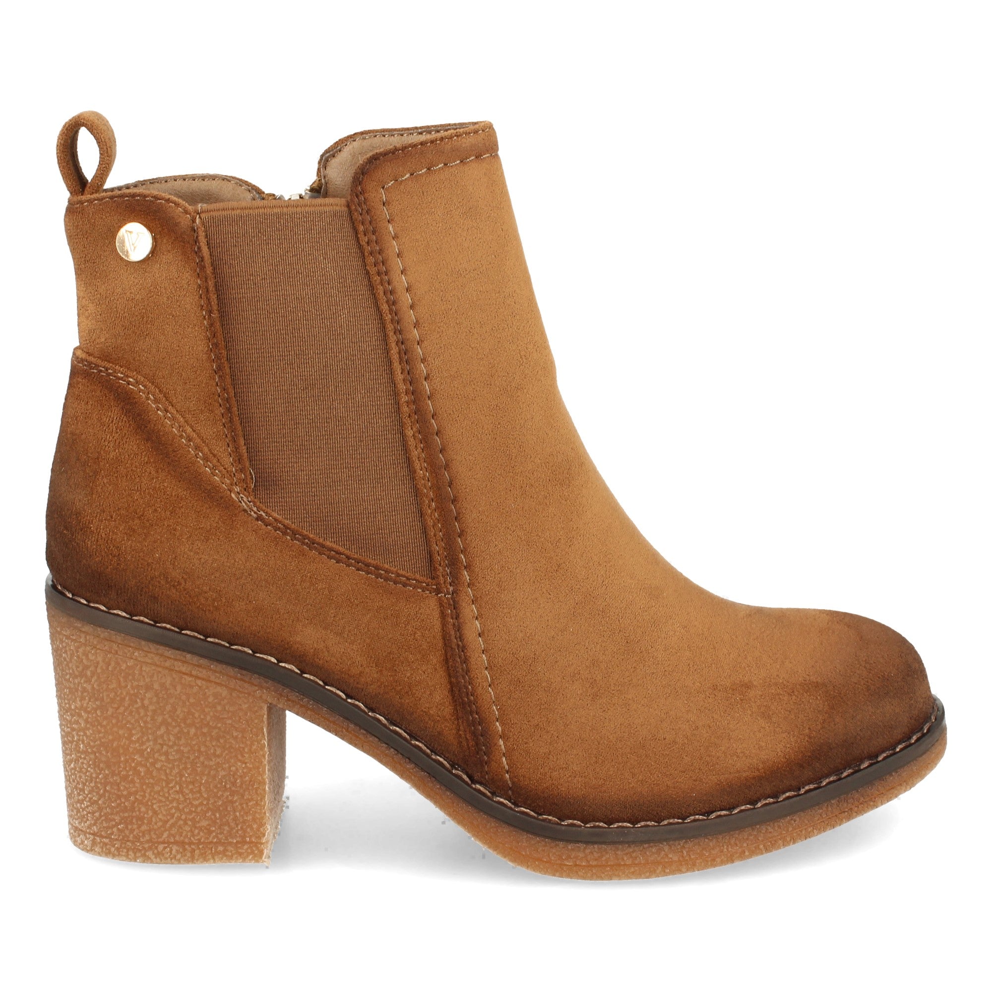 Botin cuero con elástico