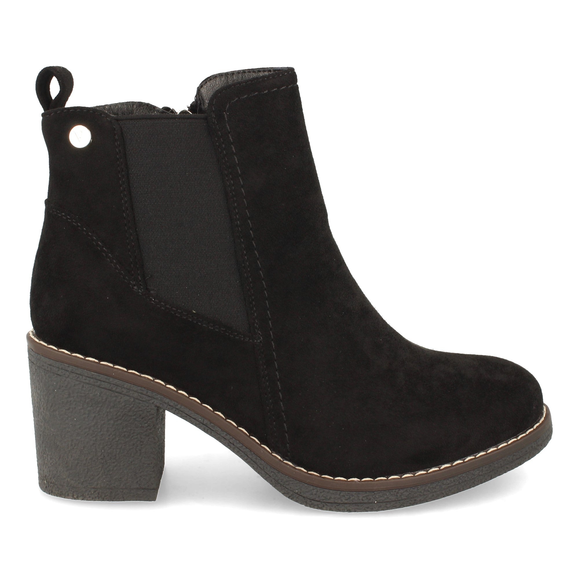 Botin negro con elástico