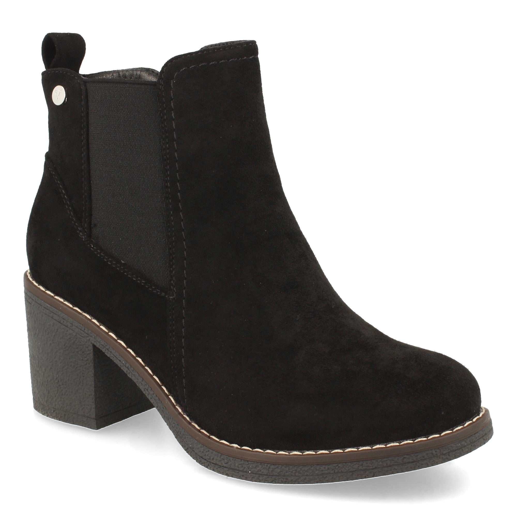 Botin negro con elástico