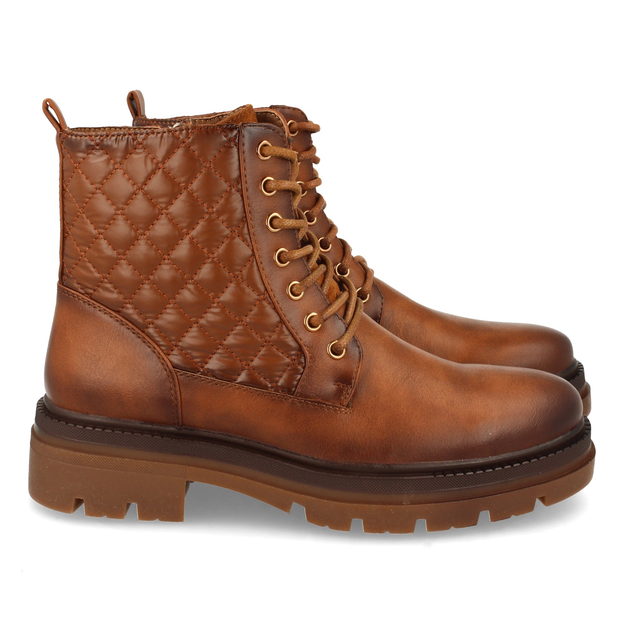 Botin acolchado cuero