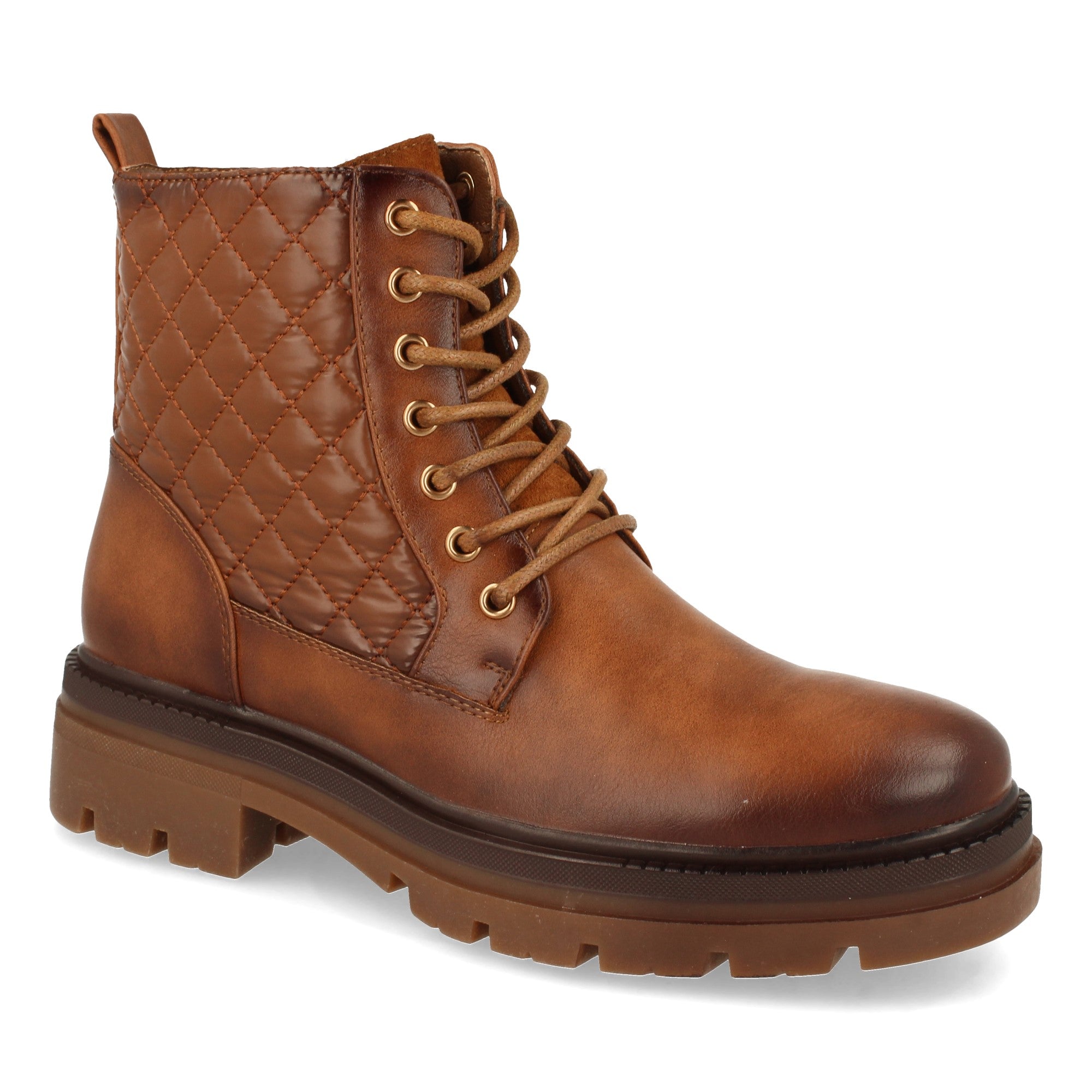 Botin acolchado cuero