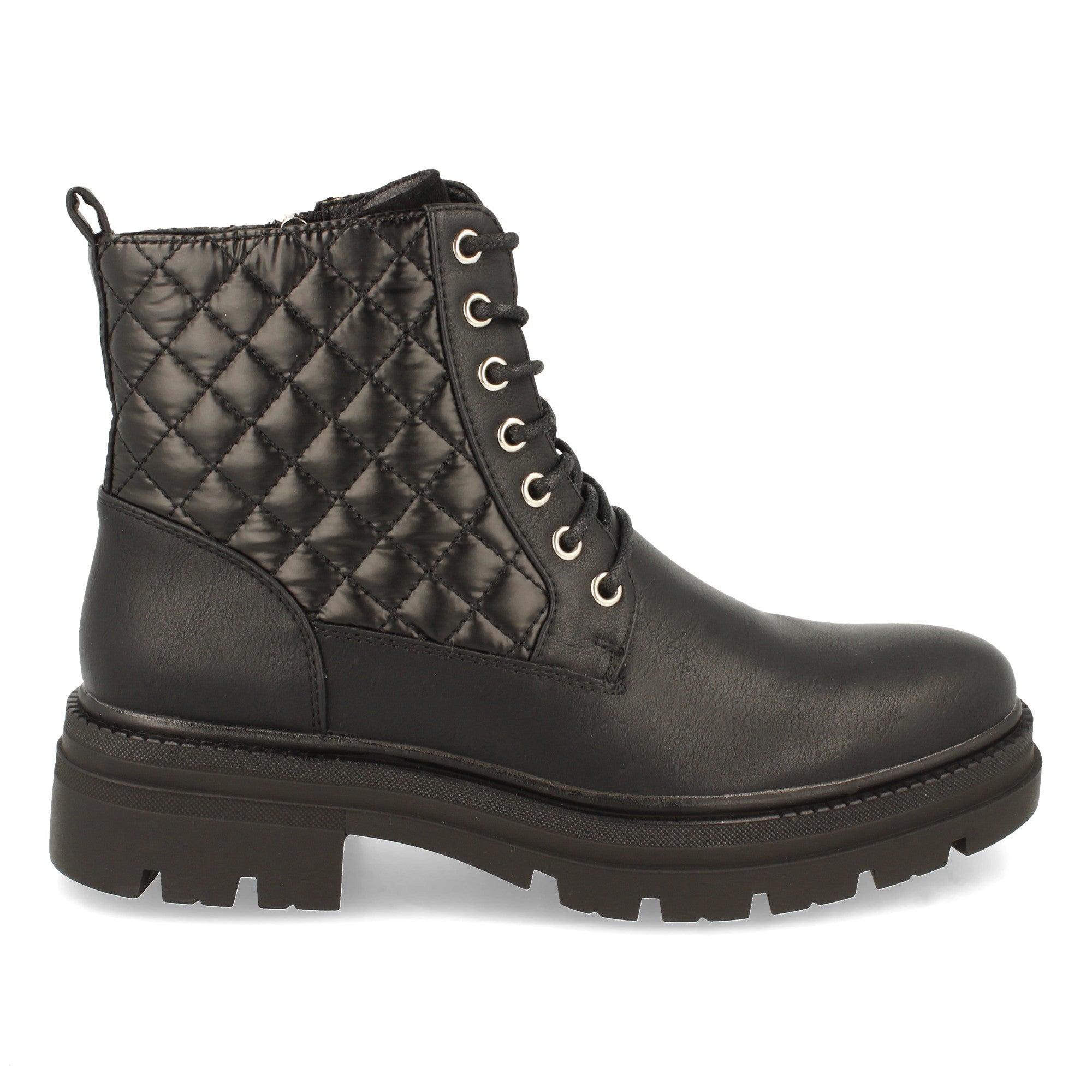 Botin negro con acolchado