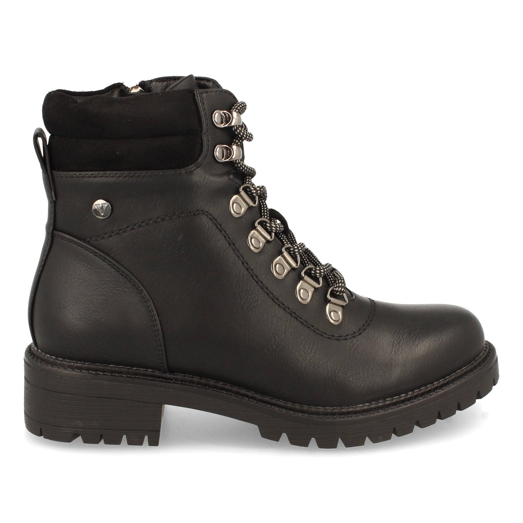 Botin negro con acolchado