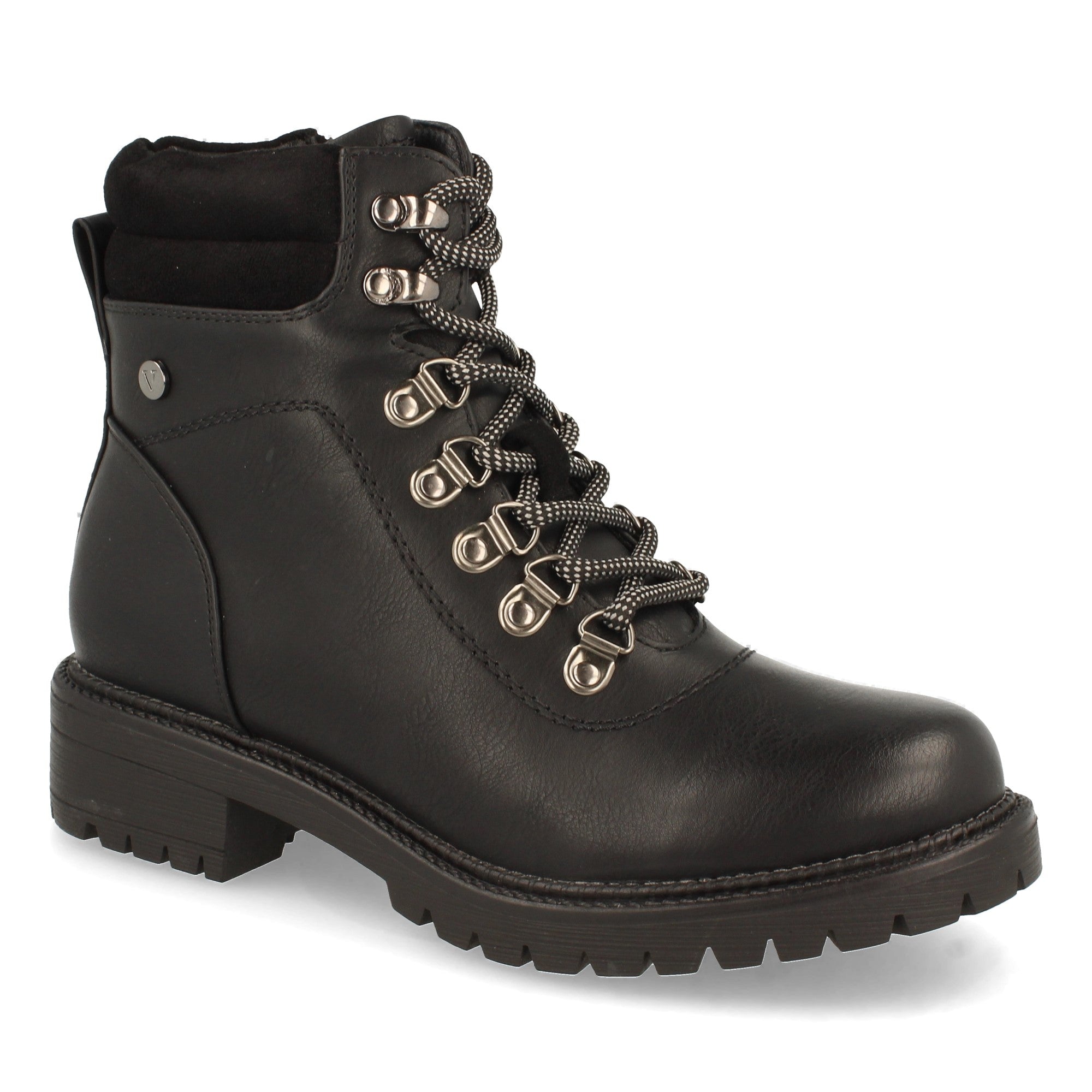 Botin negro con acolchado