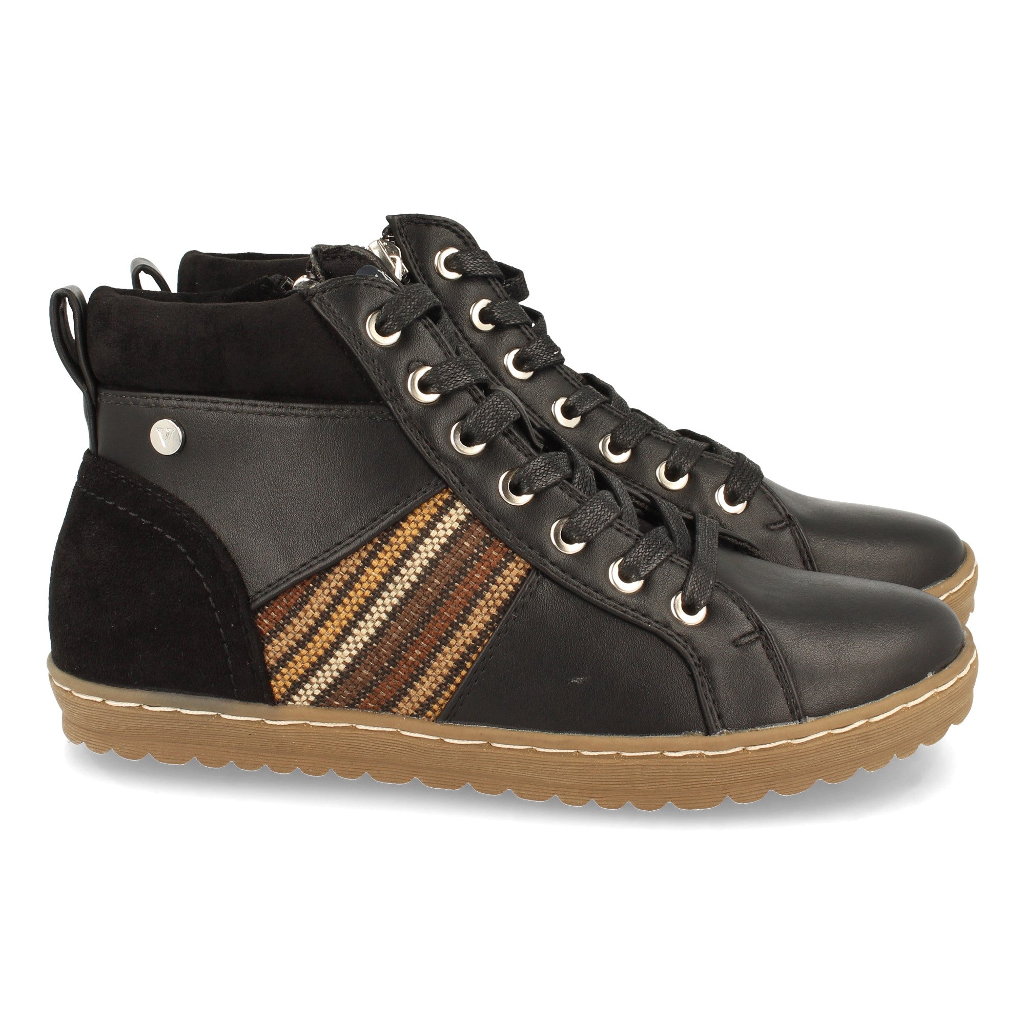 Zapatilla Abotinada para Mujer Comodas Negras