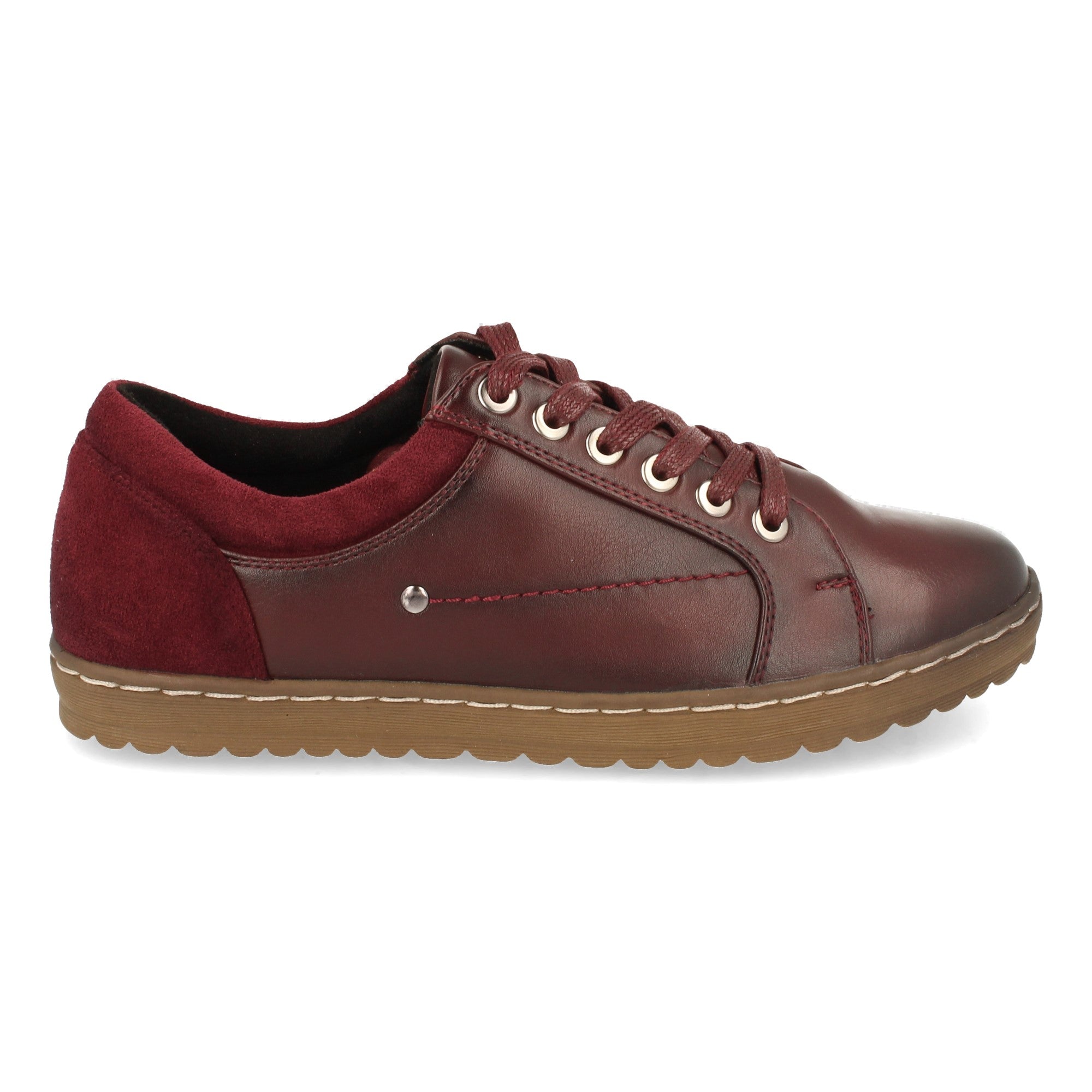 Zapatilla Plana para Mujer Comoda  Burdeos