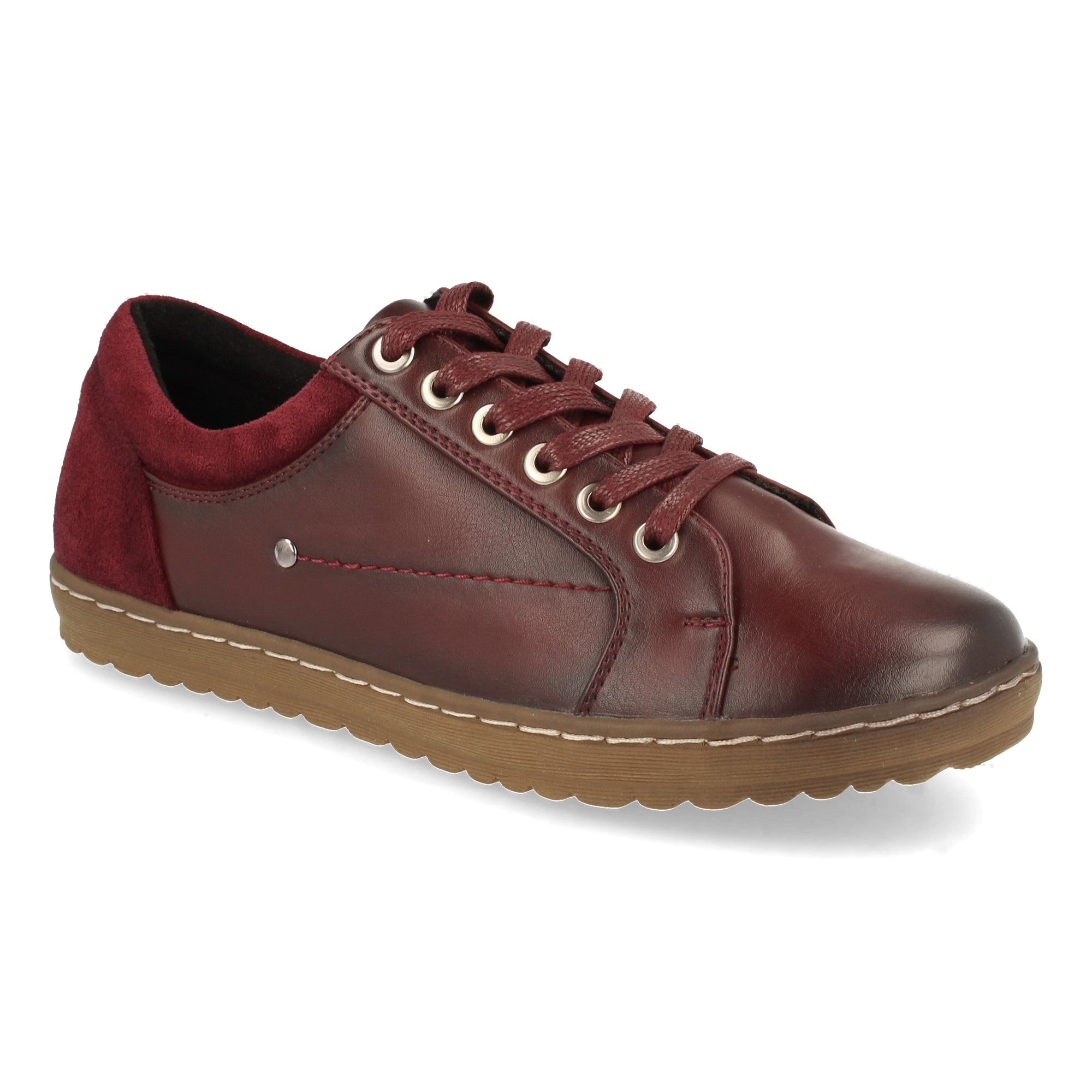 Zapatilla Plana para Mujer Comoda  Burdeos