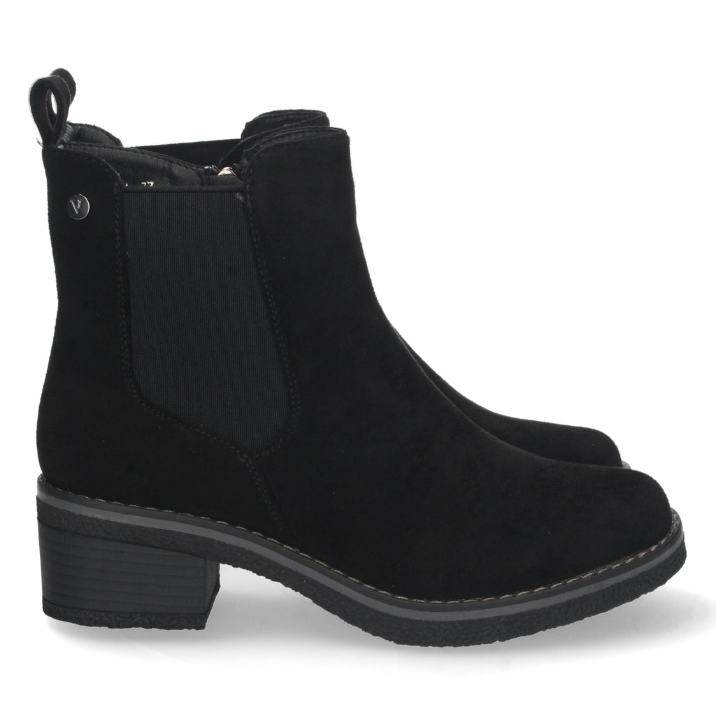 Botin negro elástico