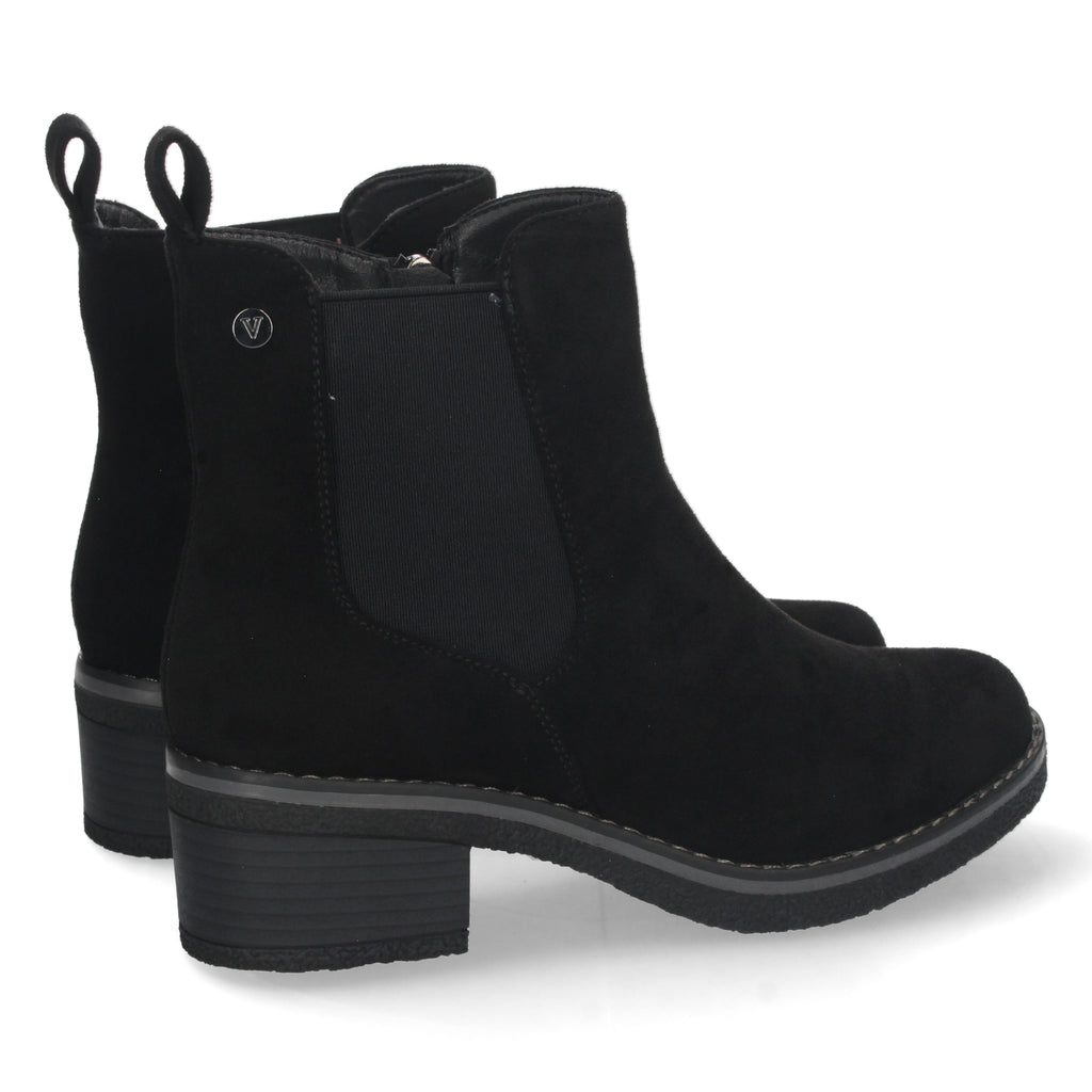 Botin negro elástico