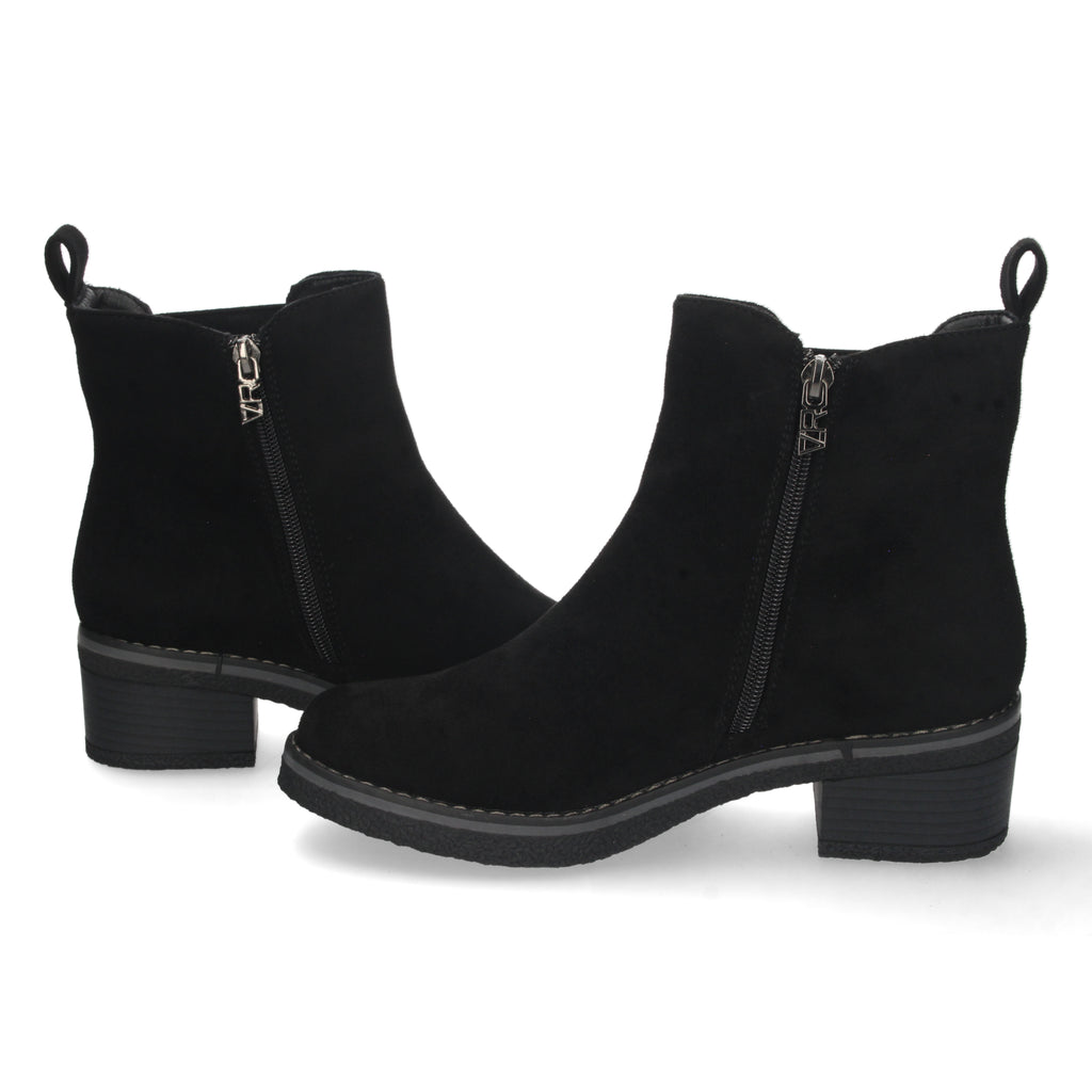Botin negro elástico