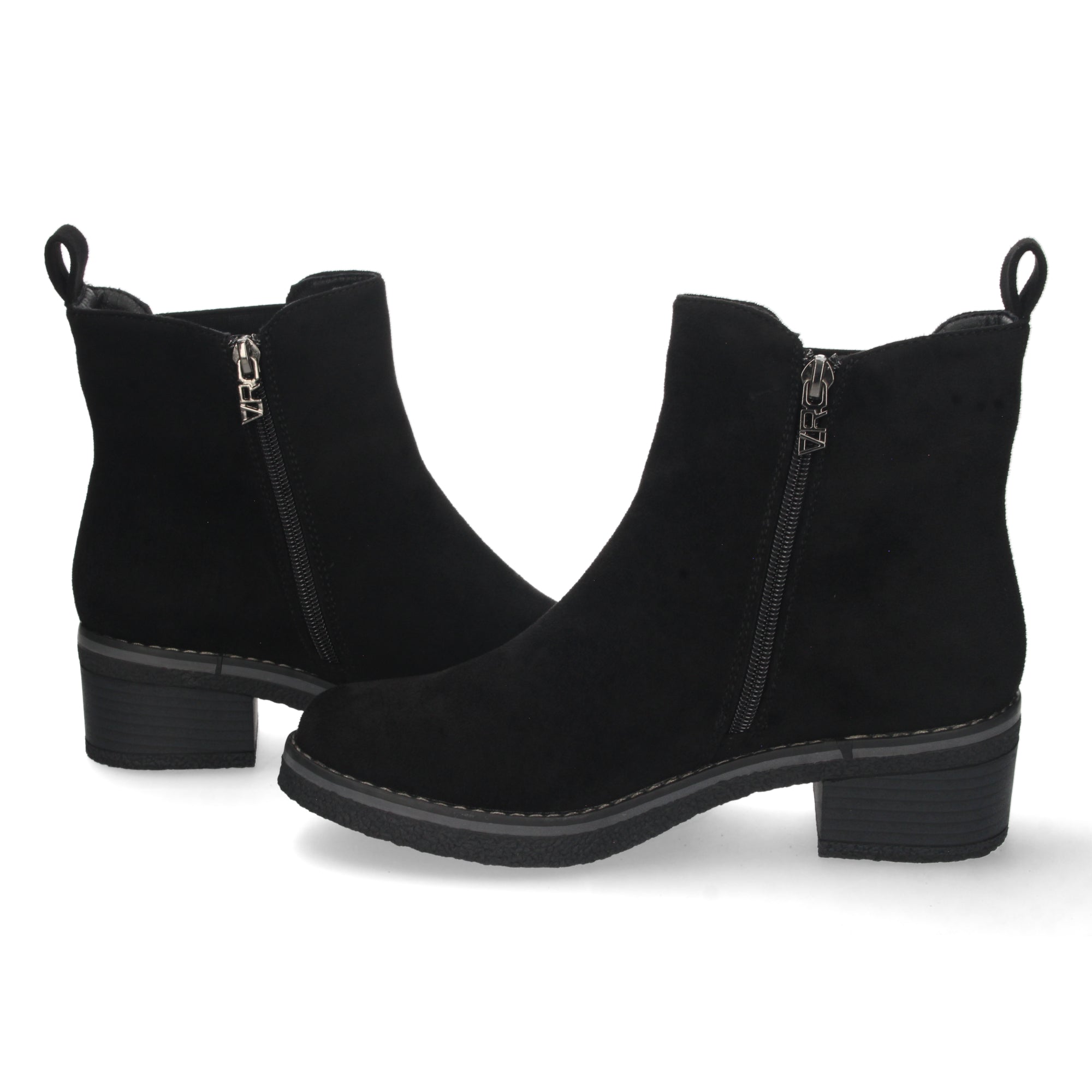 Botin negro elástico