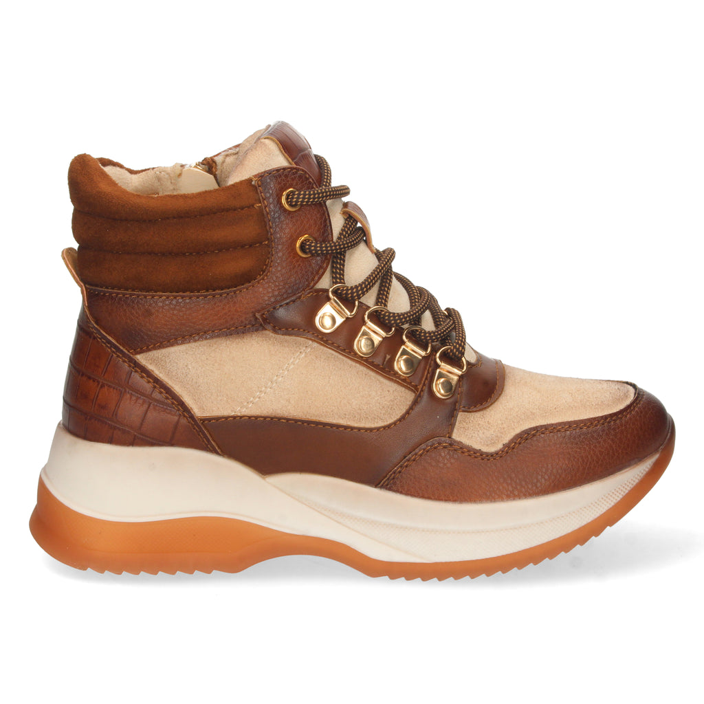 Zapatilla Abotinada para Mujer Cuero
