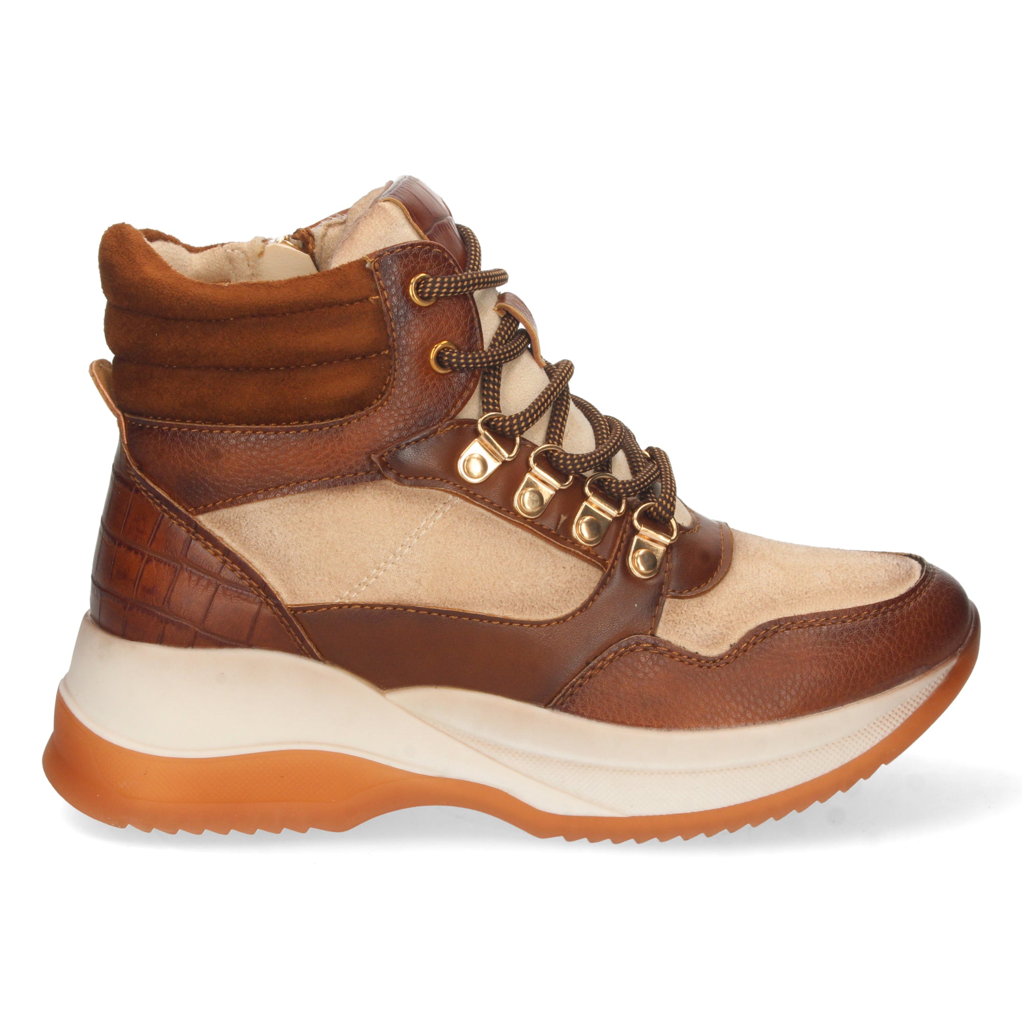 Zapatilla Abotinada para Mujer Cuero