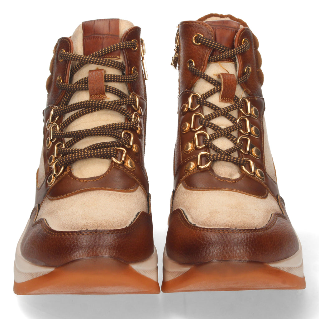 Zapatilla Abotinada para Mujer Cuero