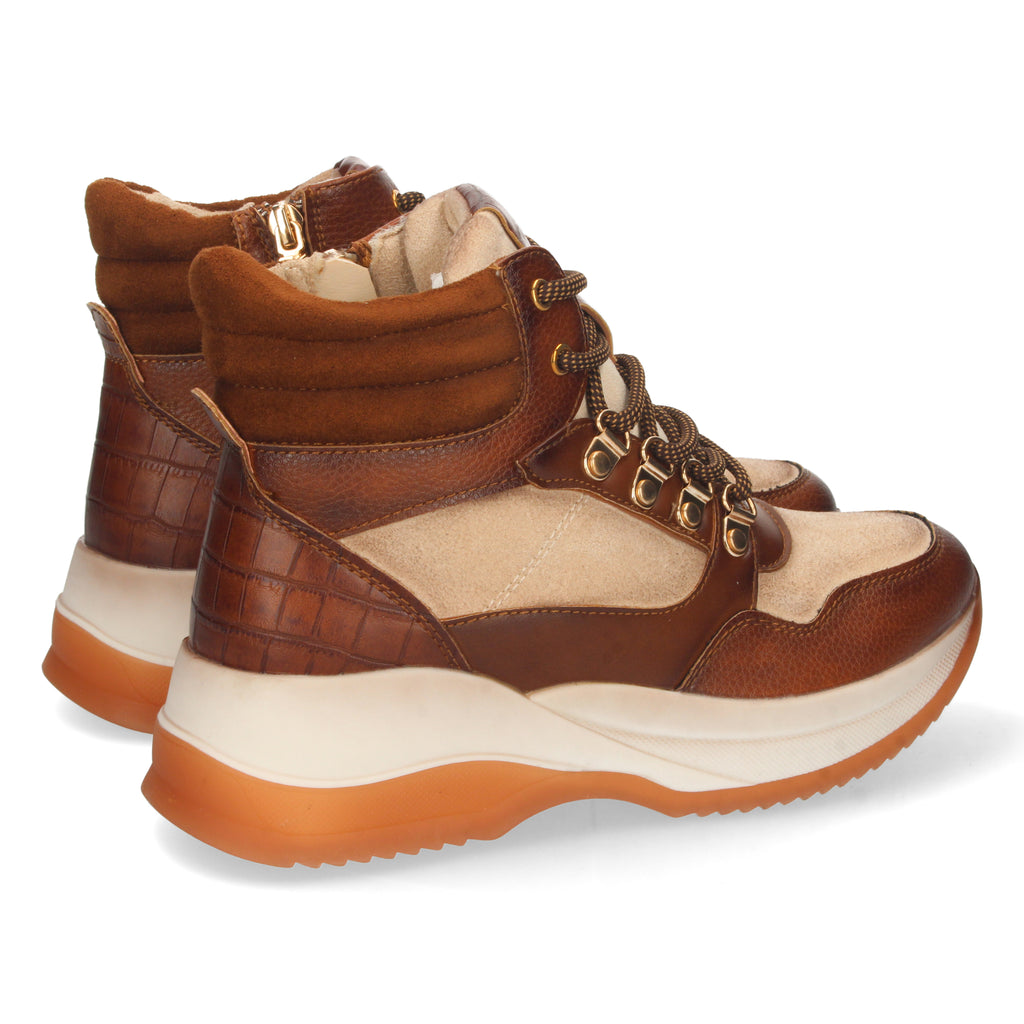 Zapatilla Abotinada para Mujer Cuero