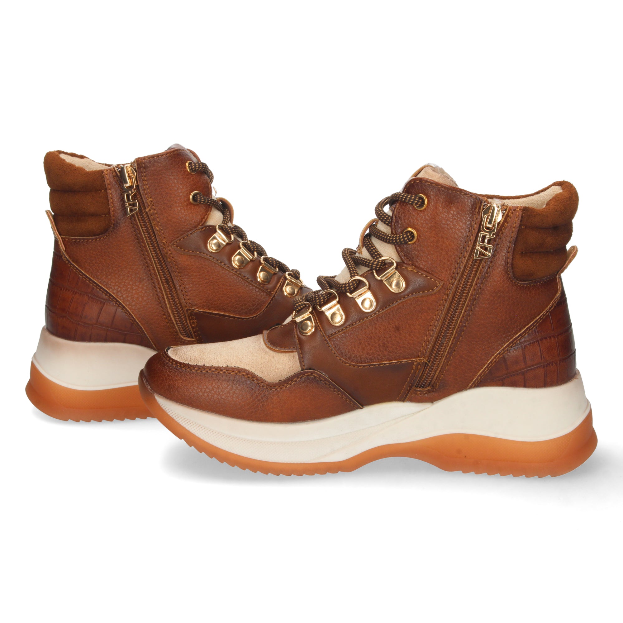 Zapatilla Abotinada para Mujer Cuero