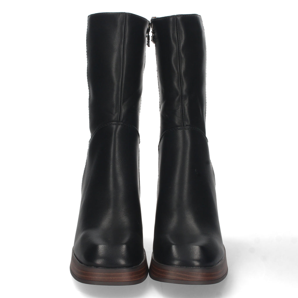 Botin negro tacón ancho