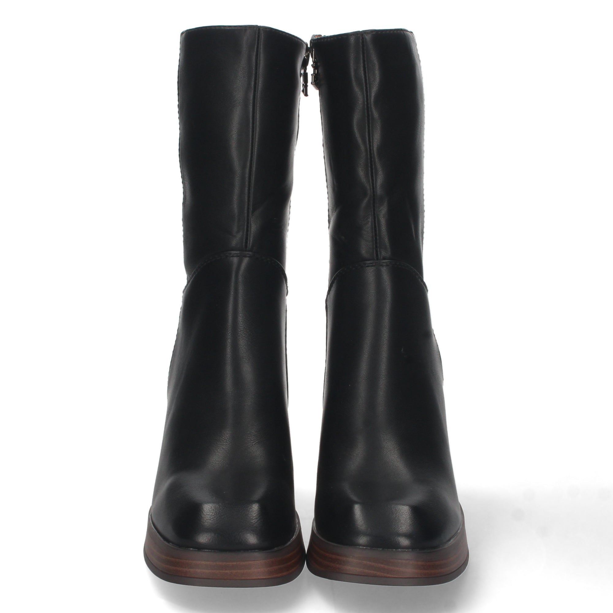 Botin negro tacón ancho