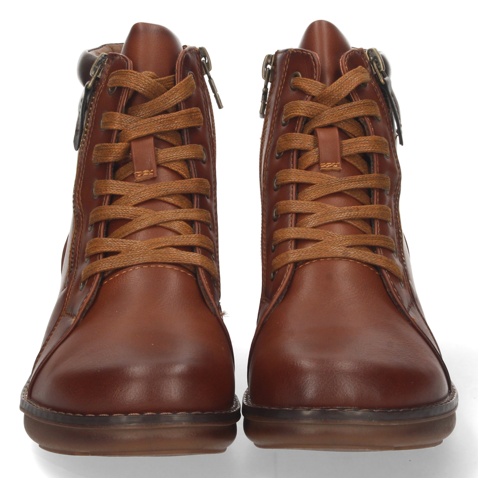 Botin cuero cremallera