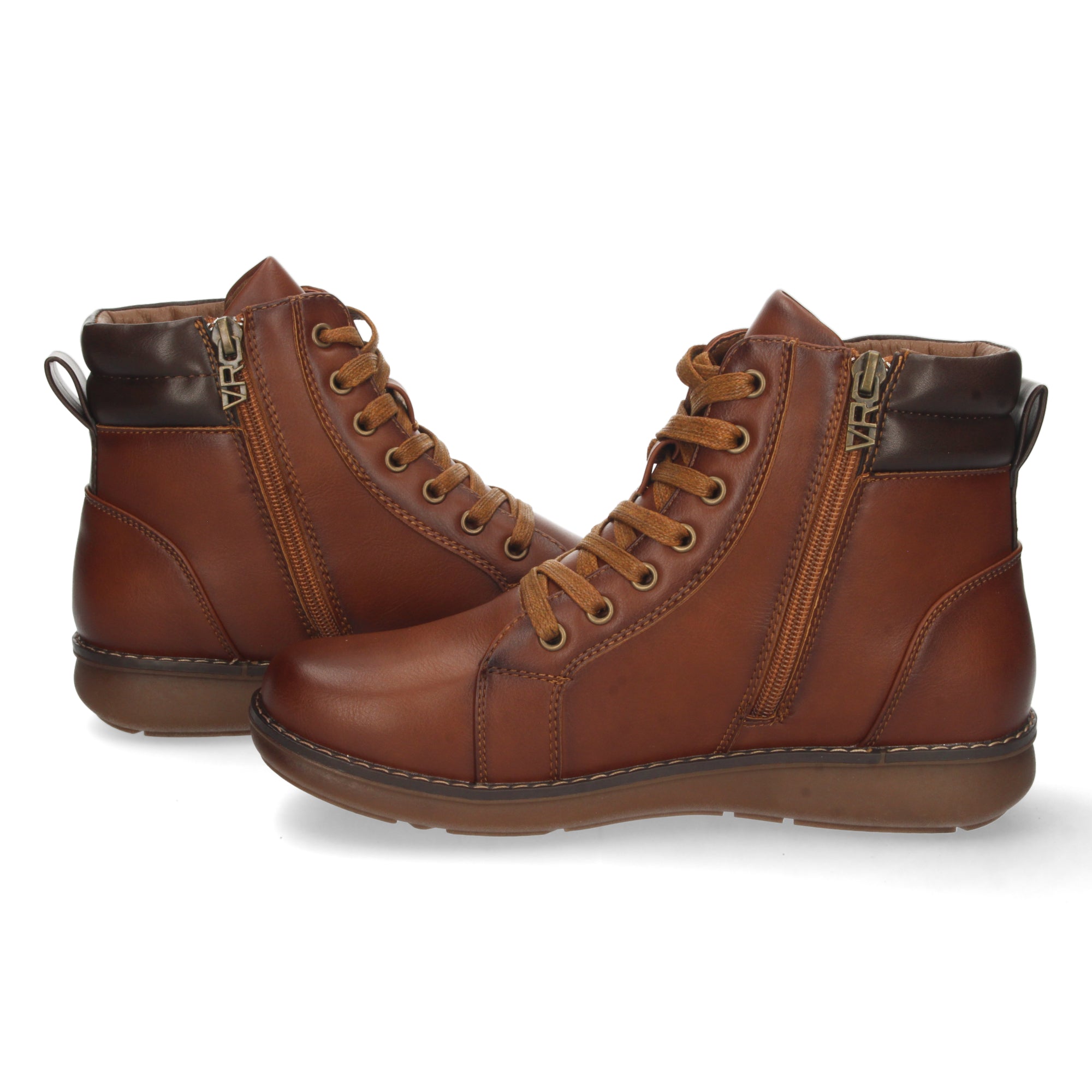 Botin cuero cremallera