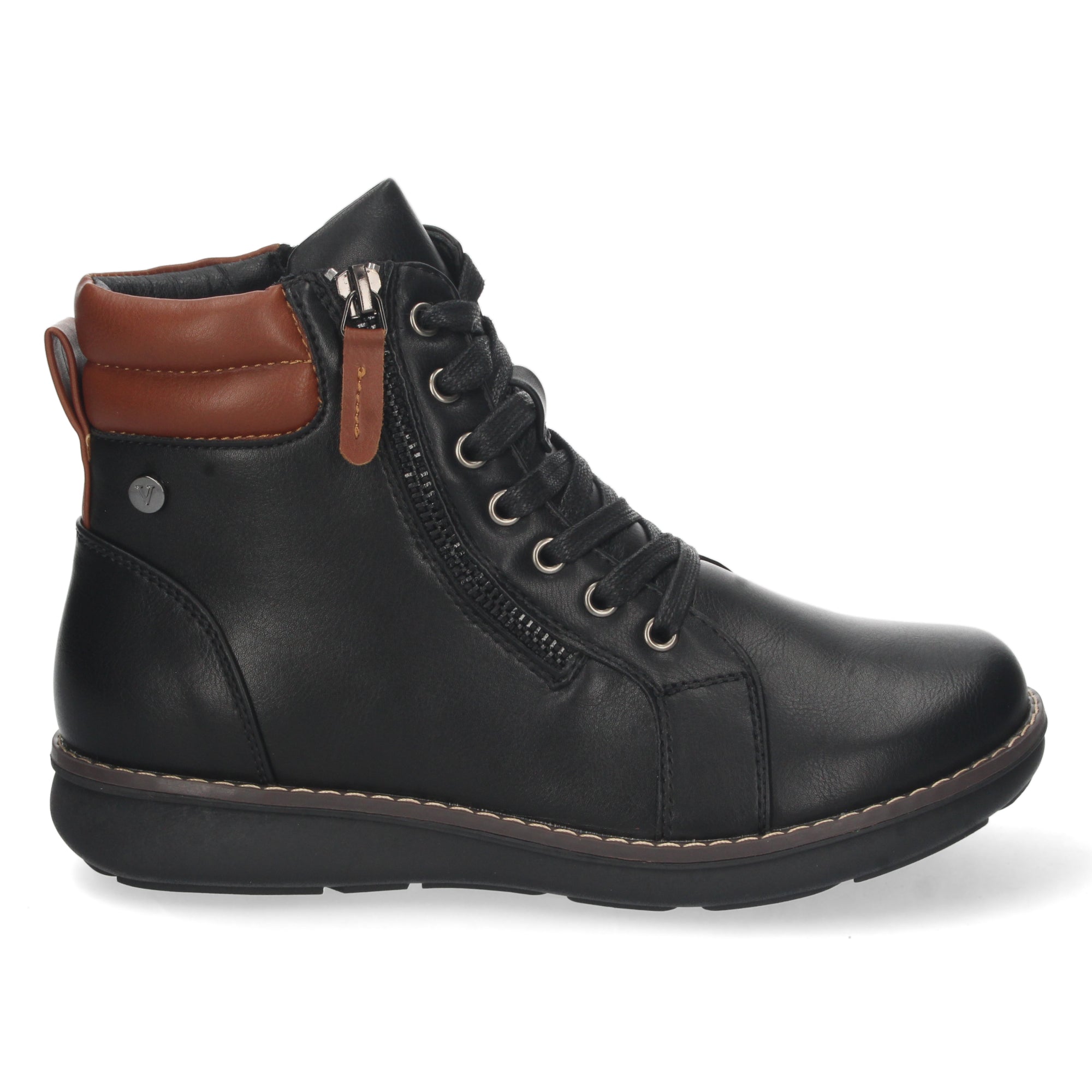 Botin plano negro