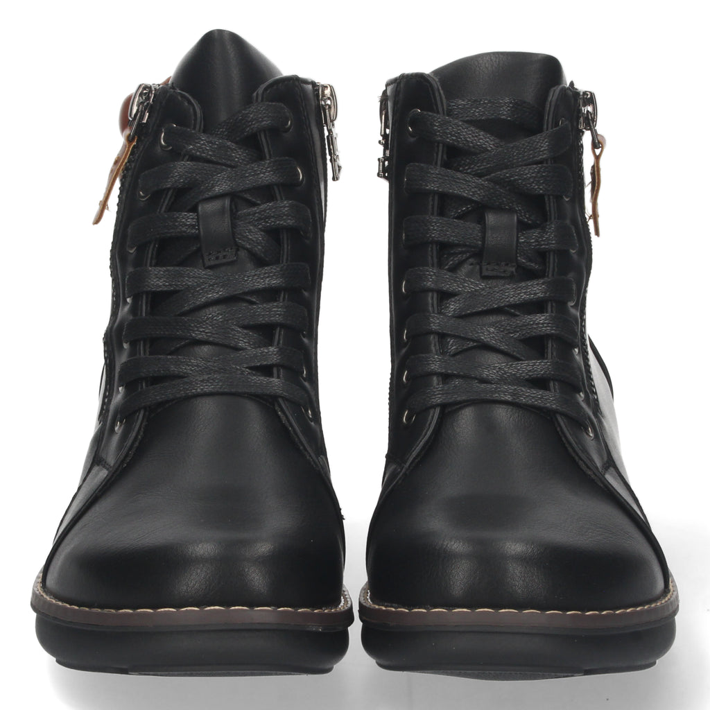 Botin plano negro
