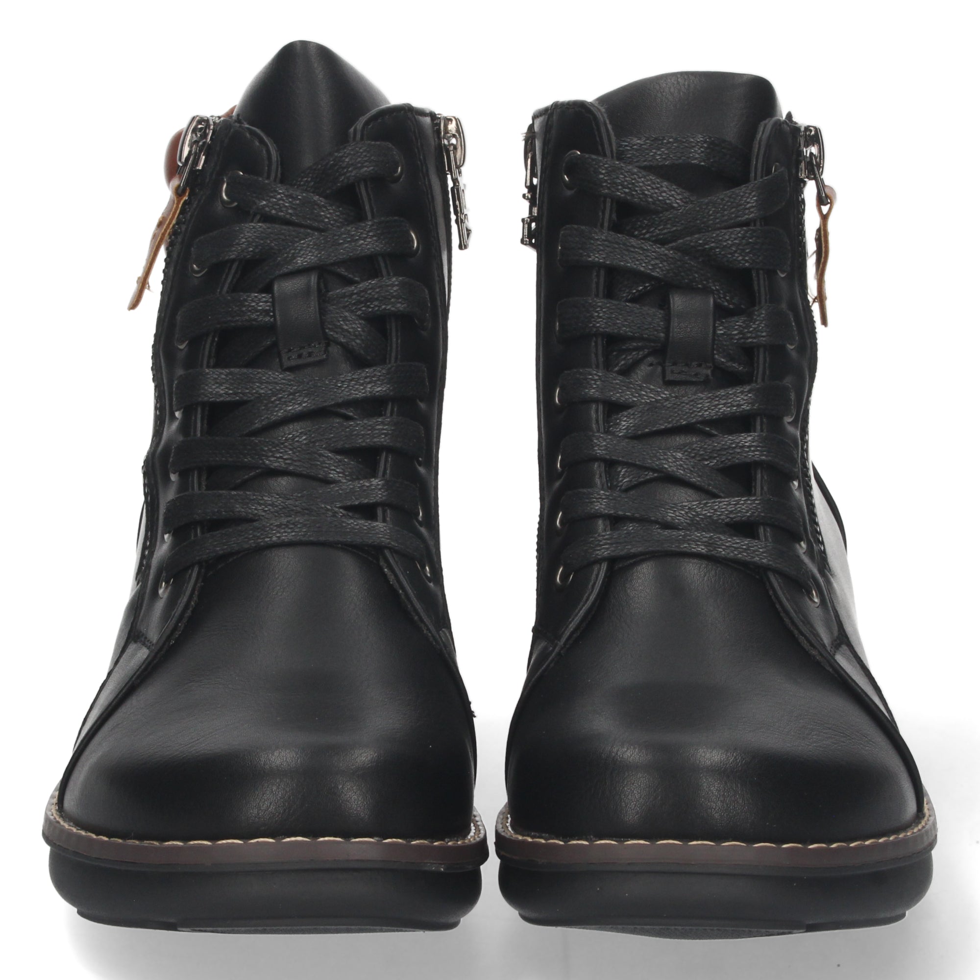 Botin plano negro