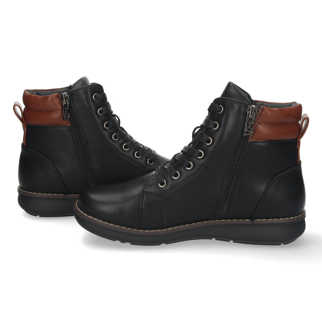 Botin plano negro