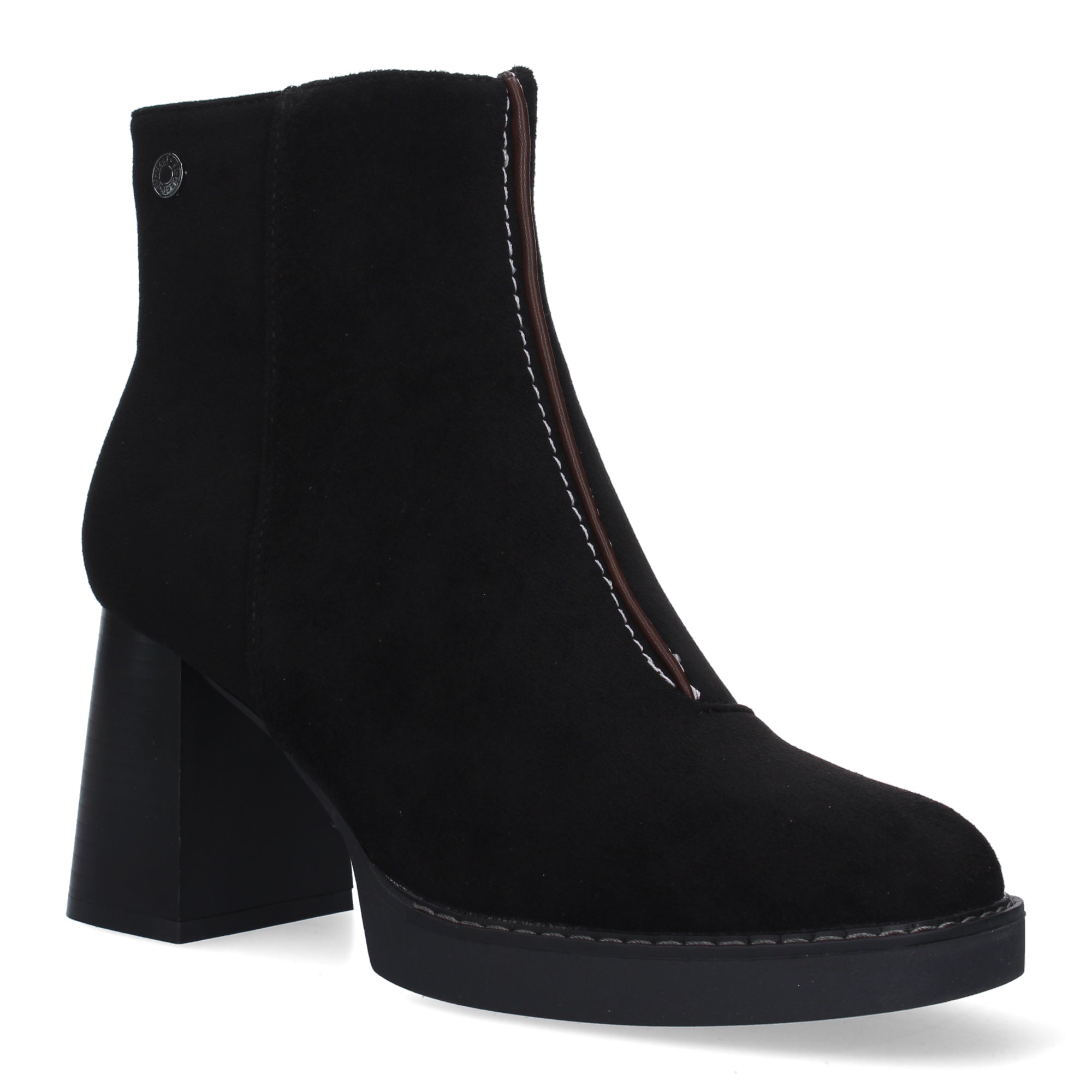 Botines negros con tacón ancho