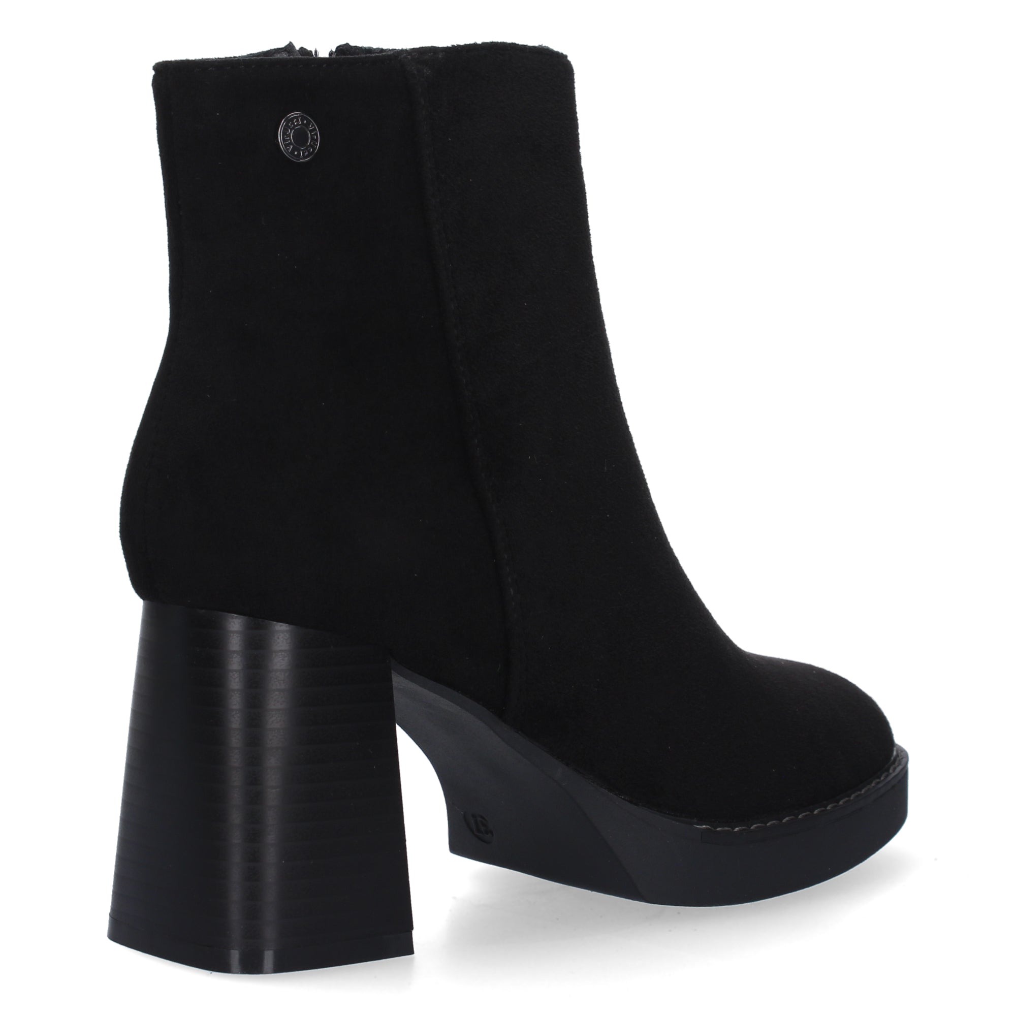 Botines negros con tacón ancho