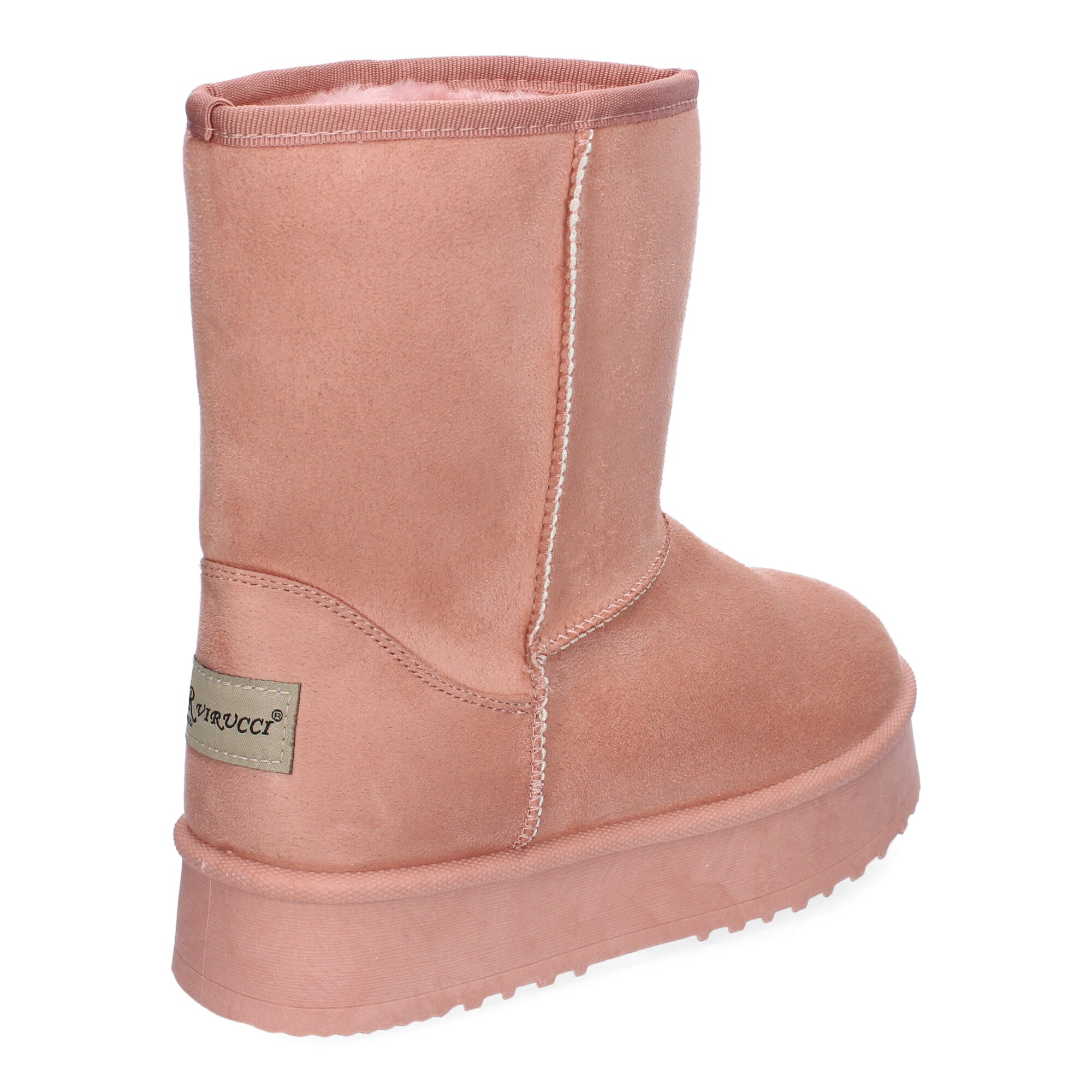 Botines rosas con pelo interior