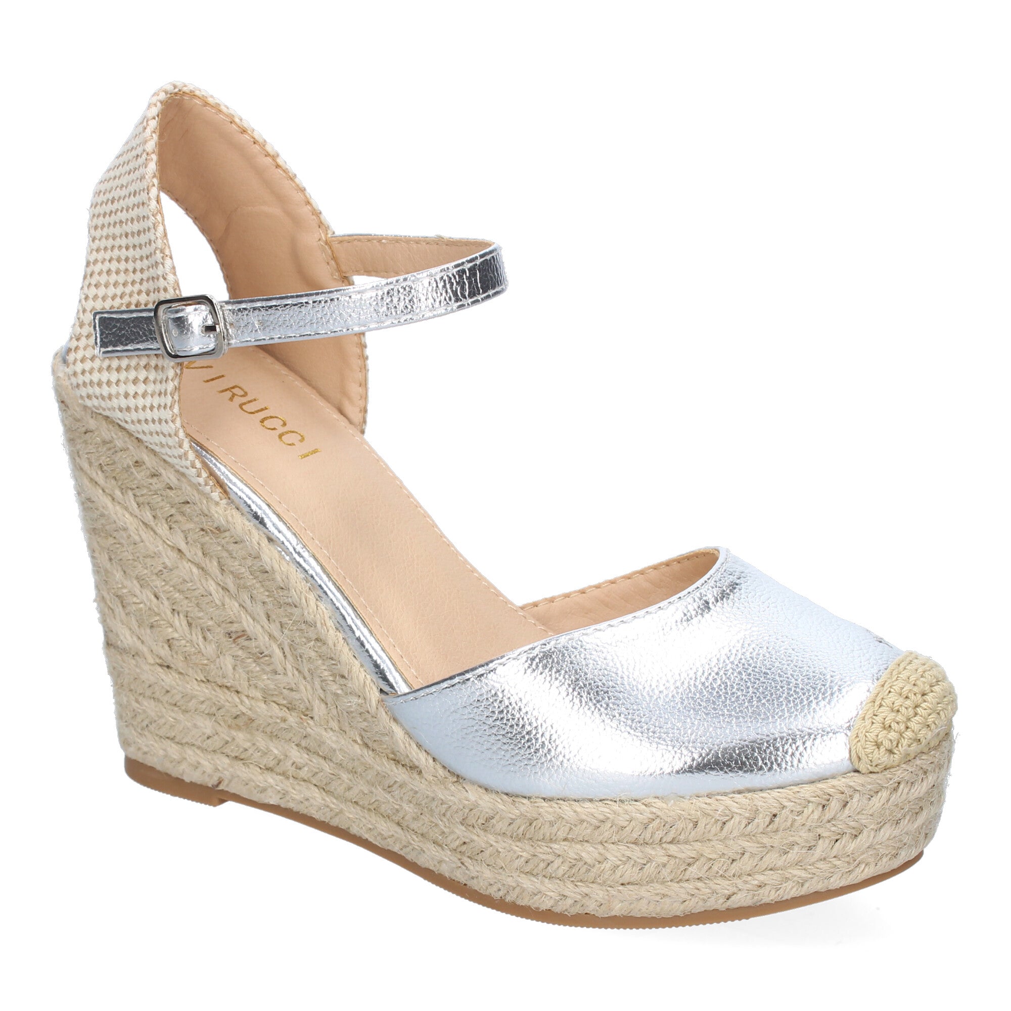 Sandalia de Cuña de Yute para Mujer, Cómoda y Elegante con Diseño Moderno y Hebilla