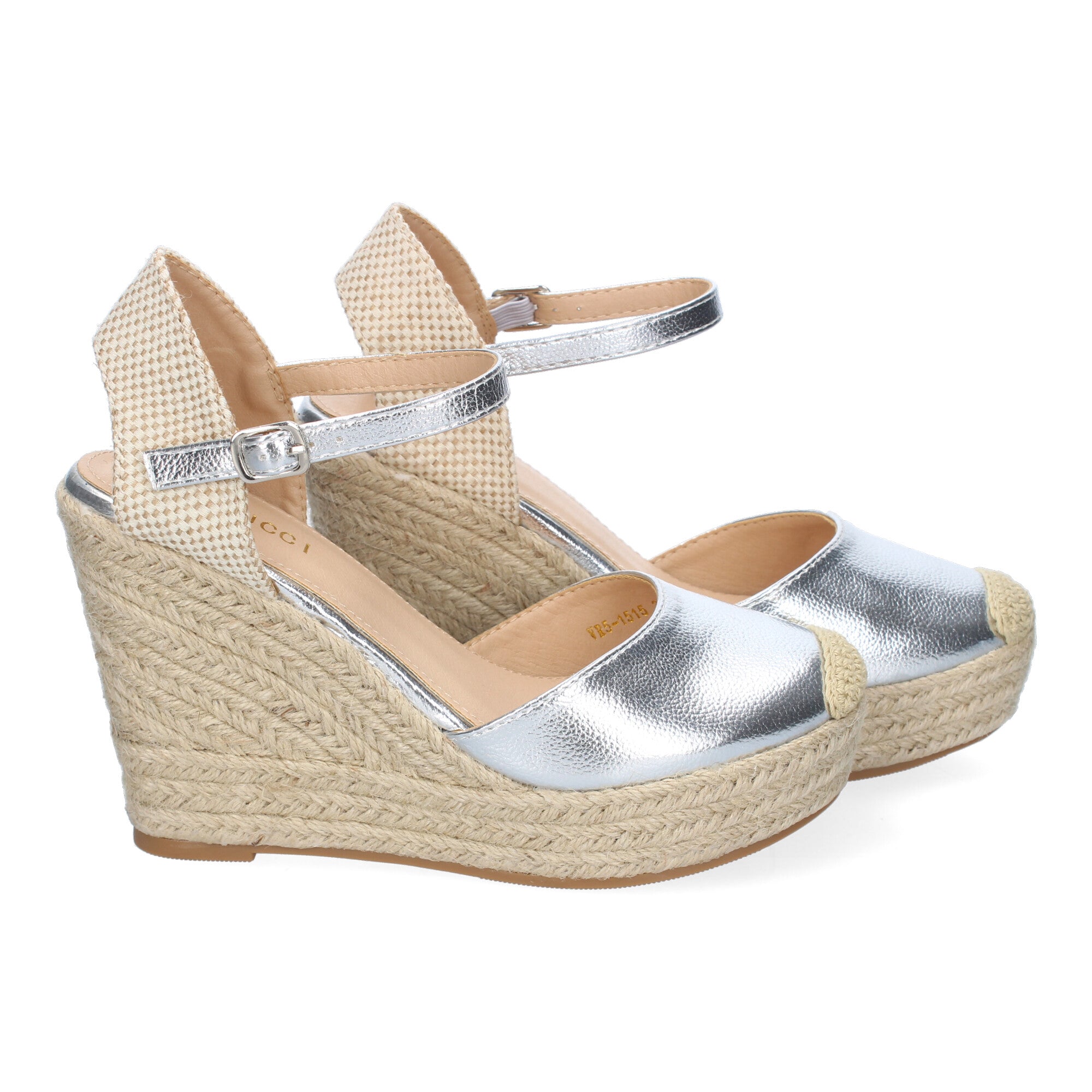 Sandalia de Cuña de Yute para Mujer, Cómoda y Elegante con Diseño Moderno y Hebilla