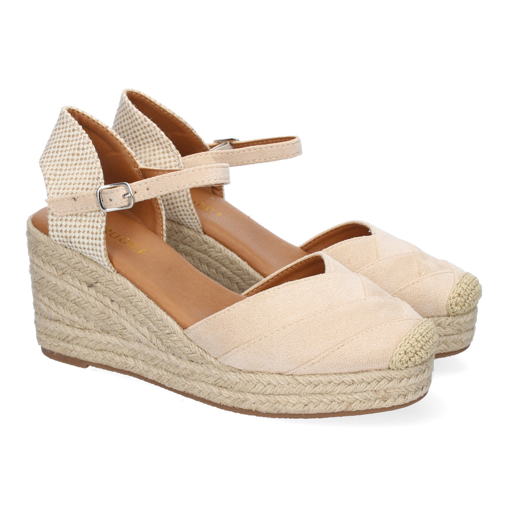 Sandalia de Cuña de Yute para Mujer, Cómoda y Elegante con Diseño Moderno y Hebilla Ajustable