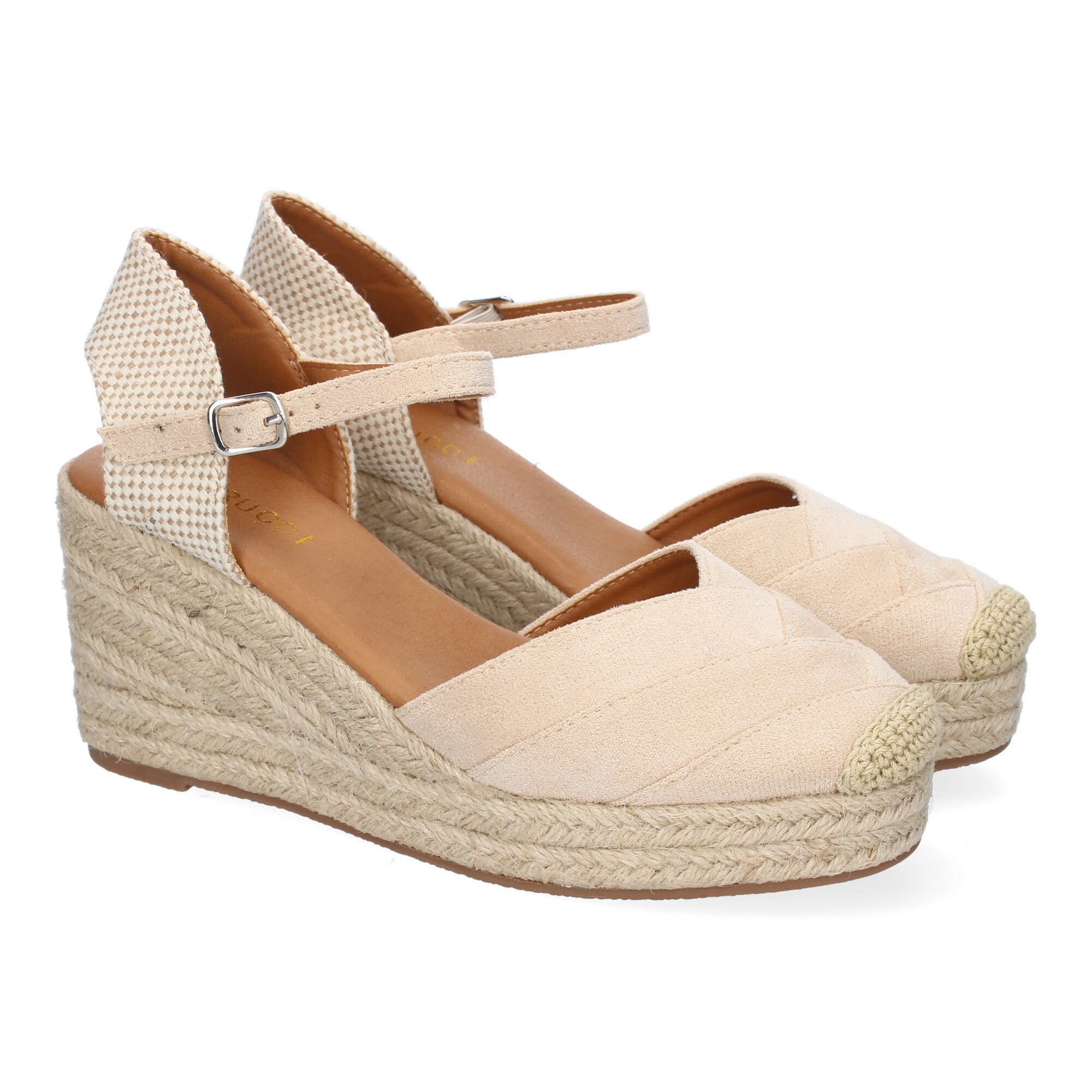 Sandalia de Cuña de Yute para Mujer, Cómoda y Elegante con Diseño Moderno y Hebilla Ajustable