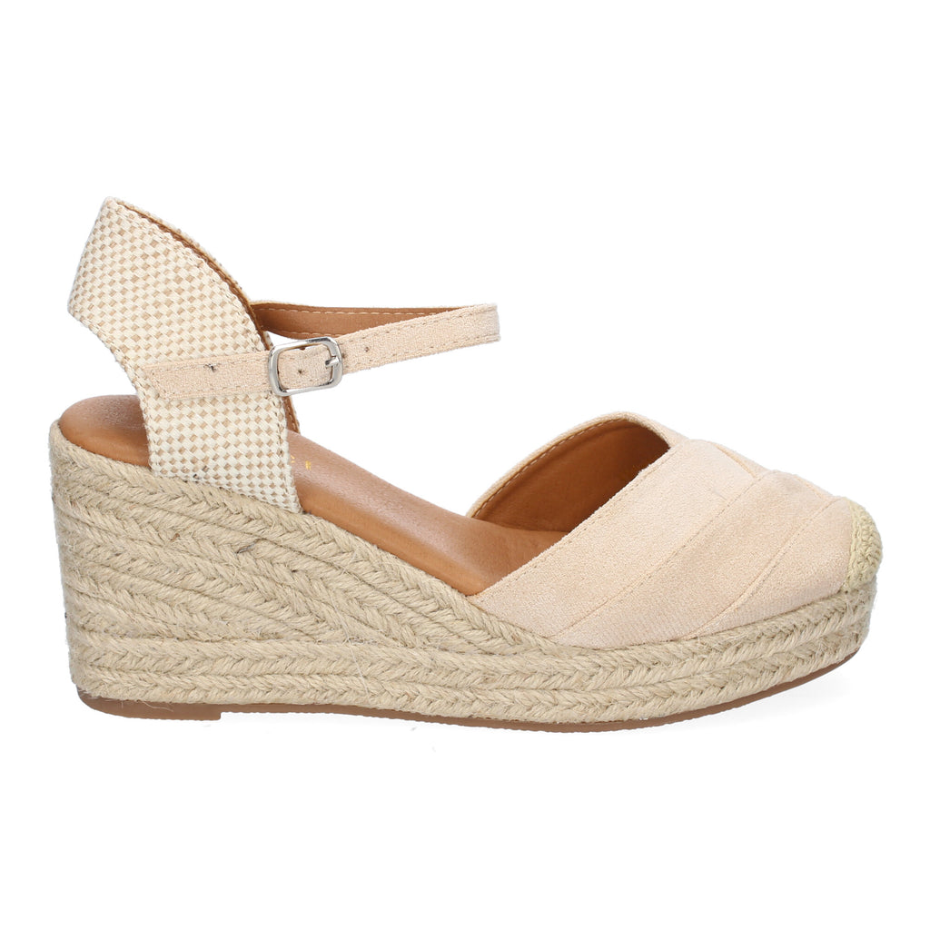 Sandalia de Cuña de Yute para Mujer, Cómoda y Elegante con Diseño Moderno y Hebilla Ajustable