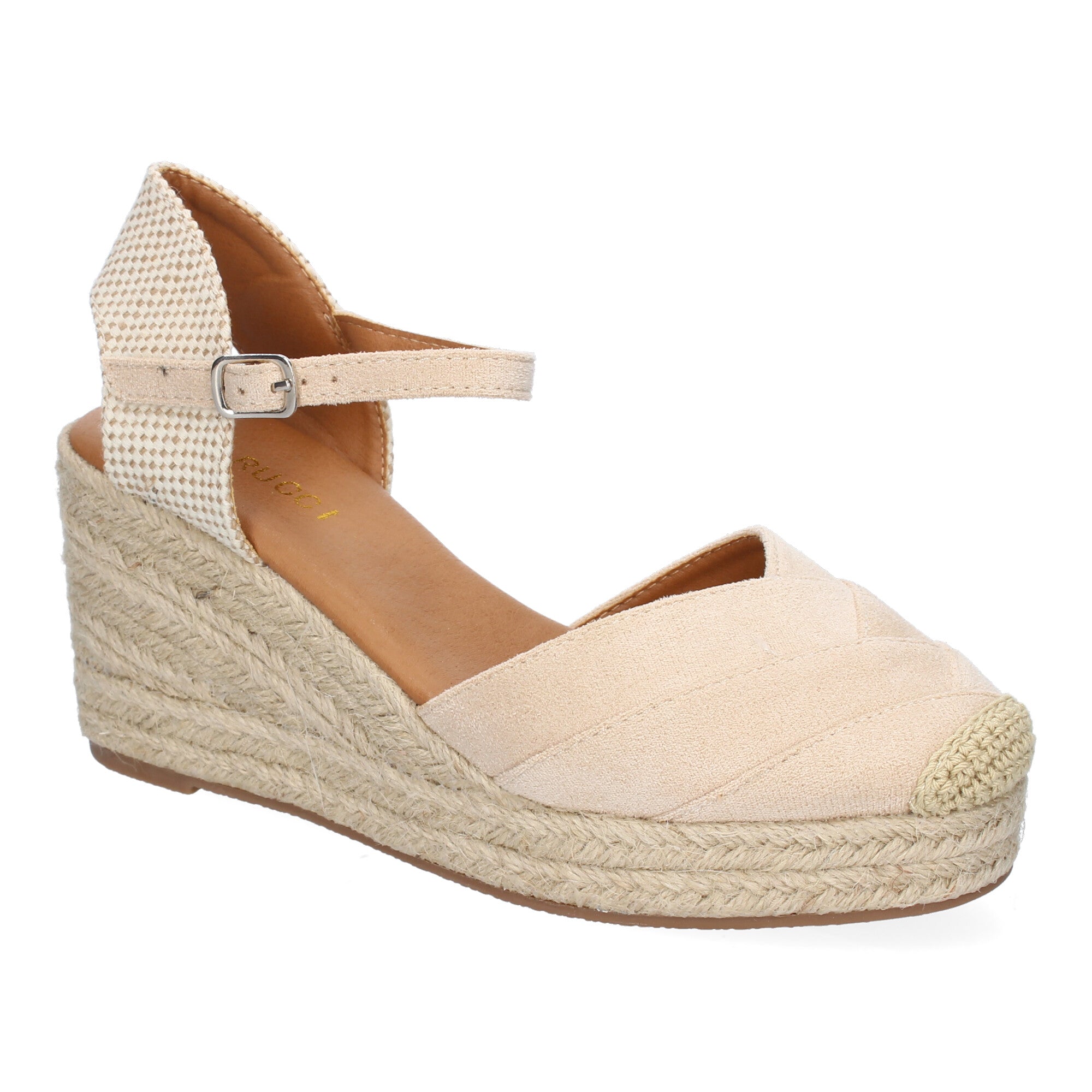 Sandalia de Cuña de Yute para Mujer, Cómoda y Elegante con Diseño Moderno y Hebilla Ajustable