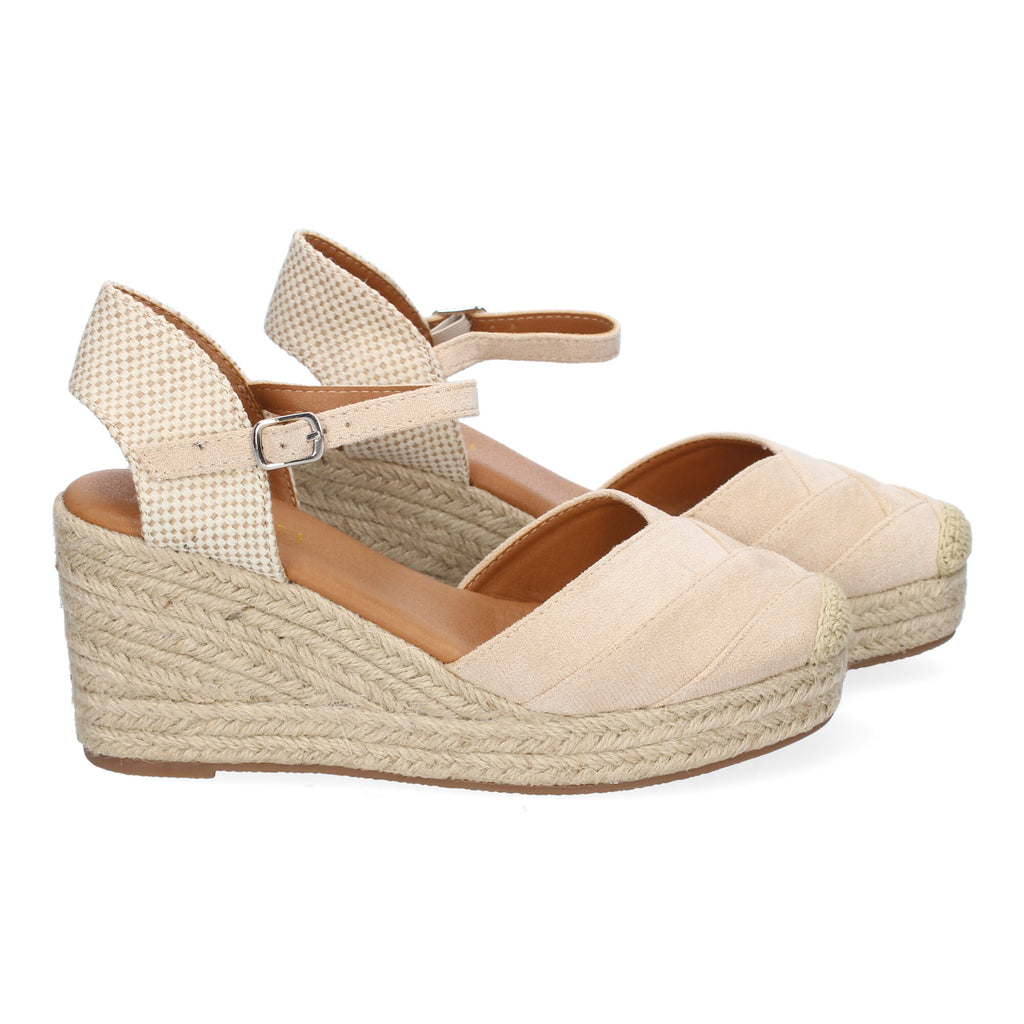 Sandalia de Cuña de Yute para Mujer, Cómoda y Elegante con Diseño Moderno y Hebilla Ajustable