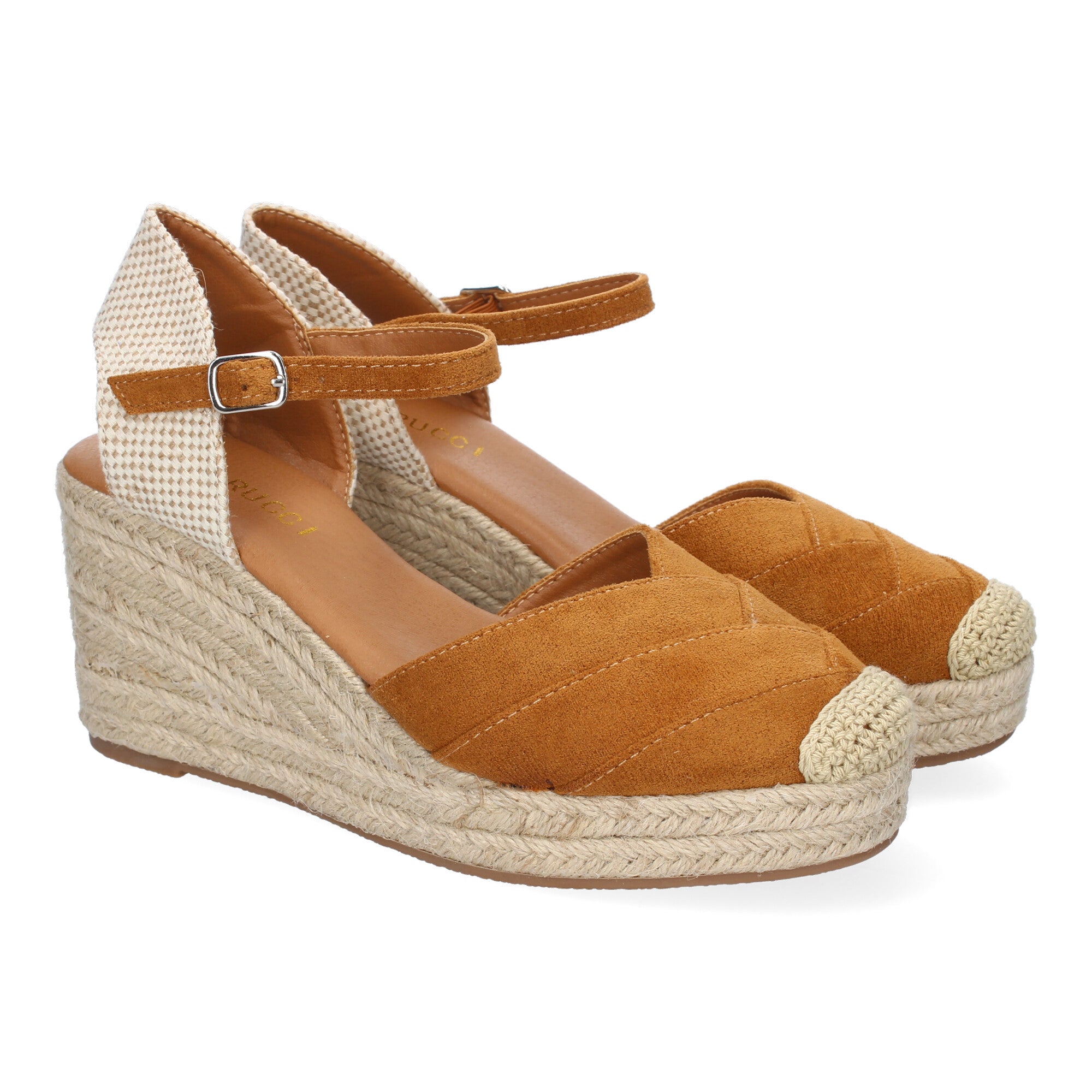 Sandalia de Cuña de Yute para Mujer, Cómoda y Elegante con Diseño Moderno y Hebilla Ajustable