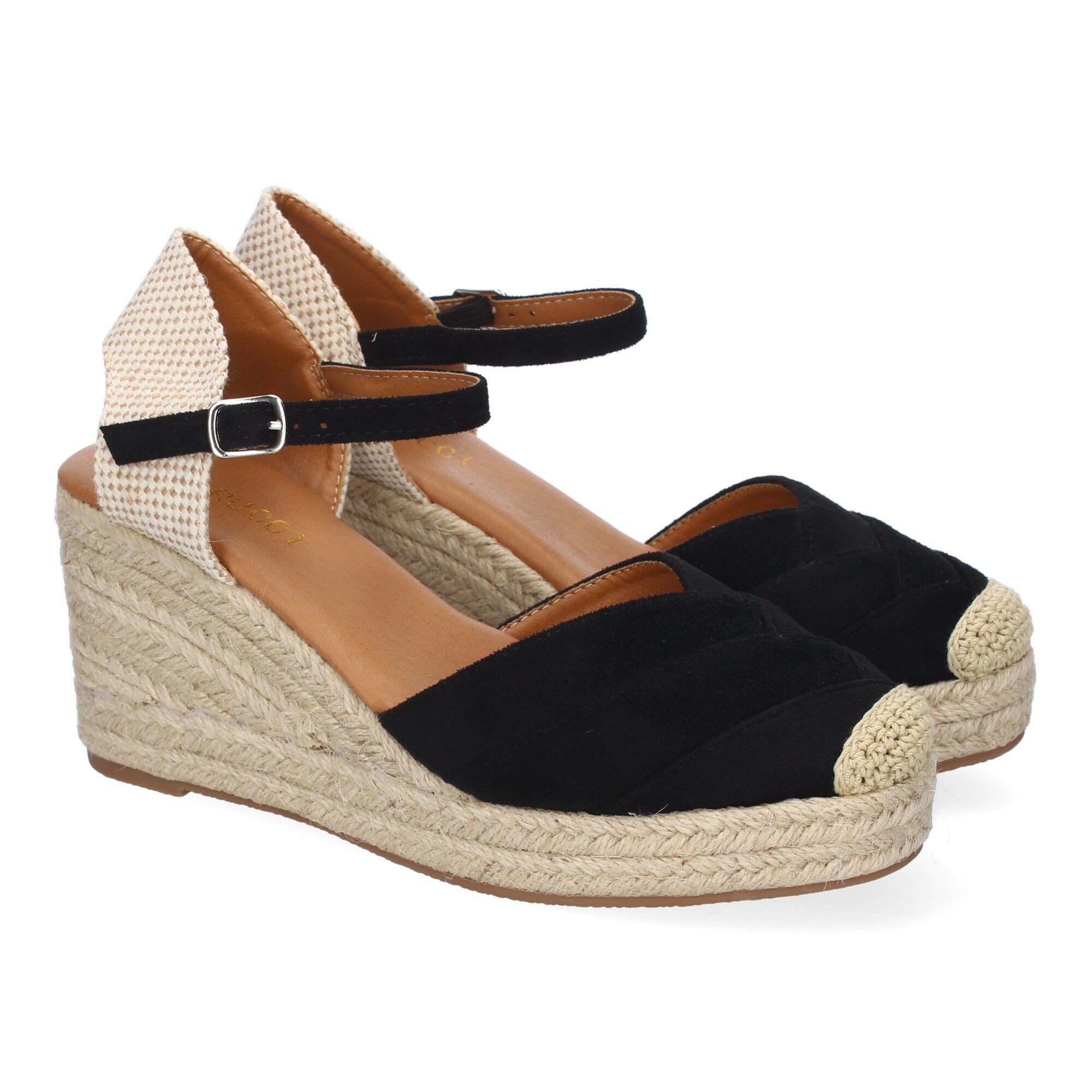 Sandalia de Cuña de Yute para Mujer, Cómoda y Elegante con Diseño Moderno y Hebilla Ajustable