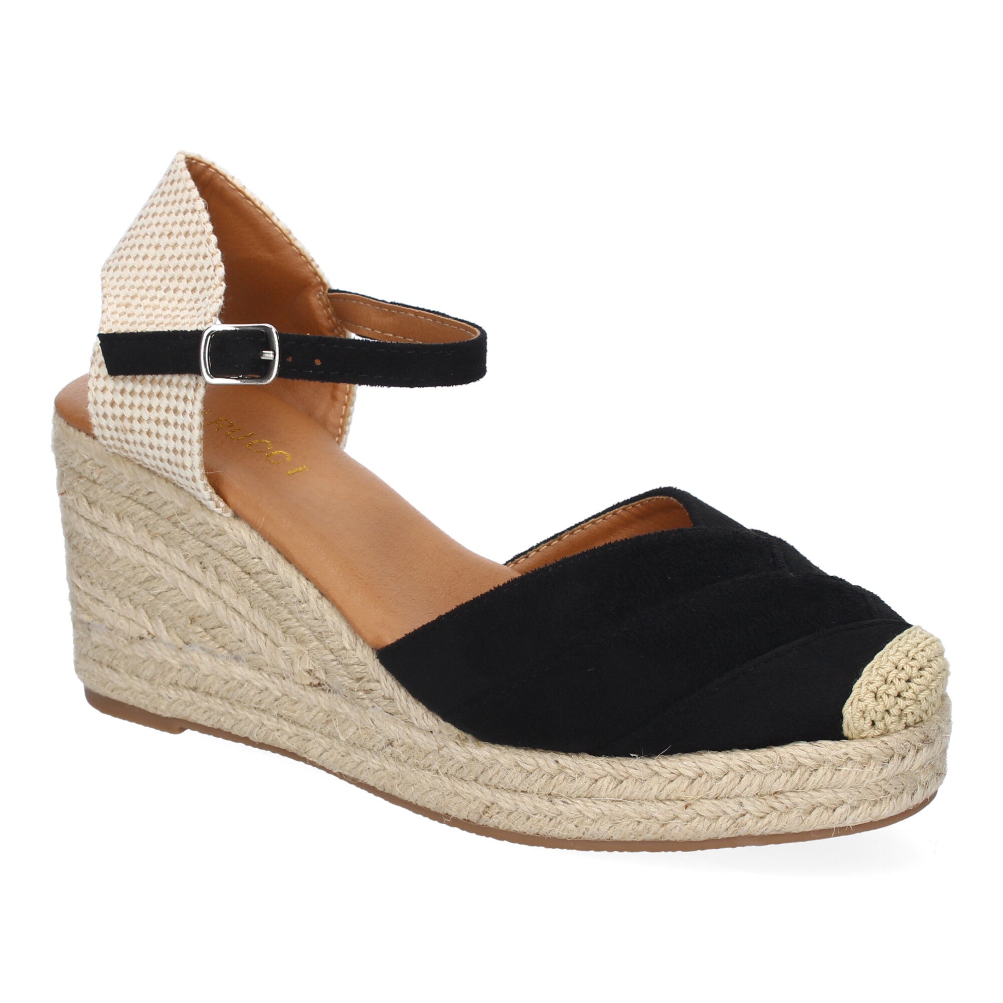 Sandalia de Cuña de Yute para Mujer, Cómoda y Elegante con Diseño Moderno y Hebilla Ajustable