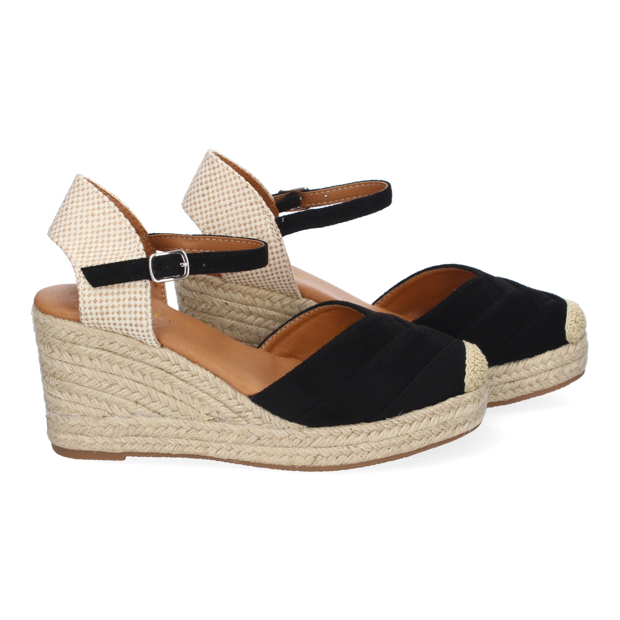 Sandalia de Cuña de Yute para Mujer, Cómoda y Elegante con Diseño Moderno y Hebilla Ajustable