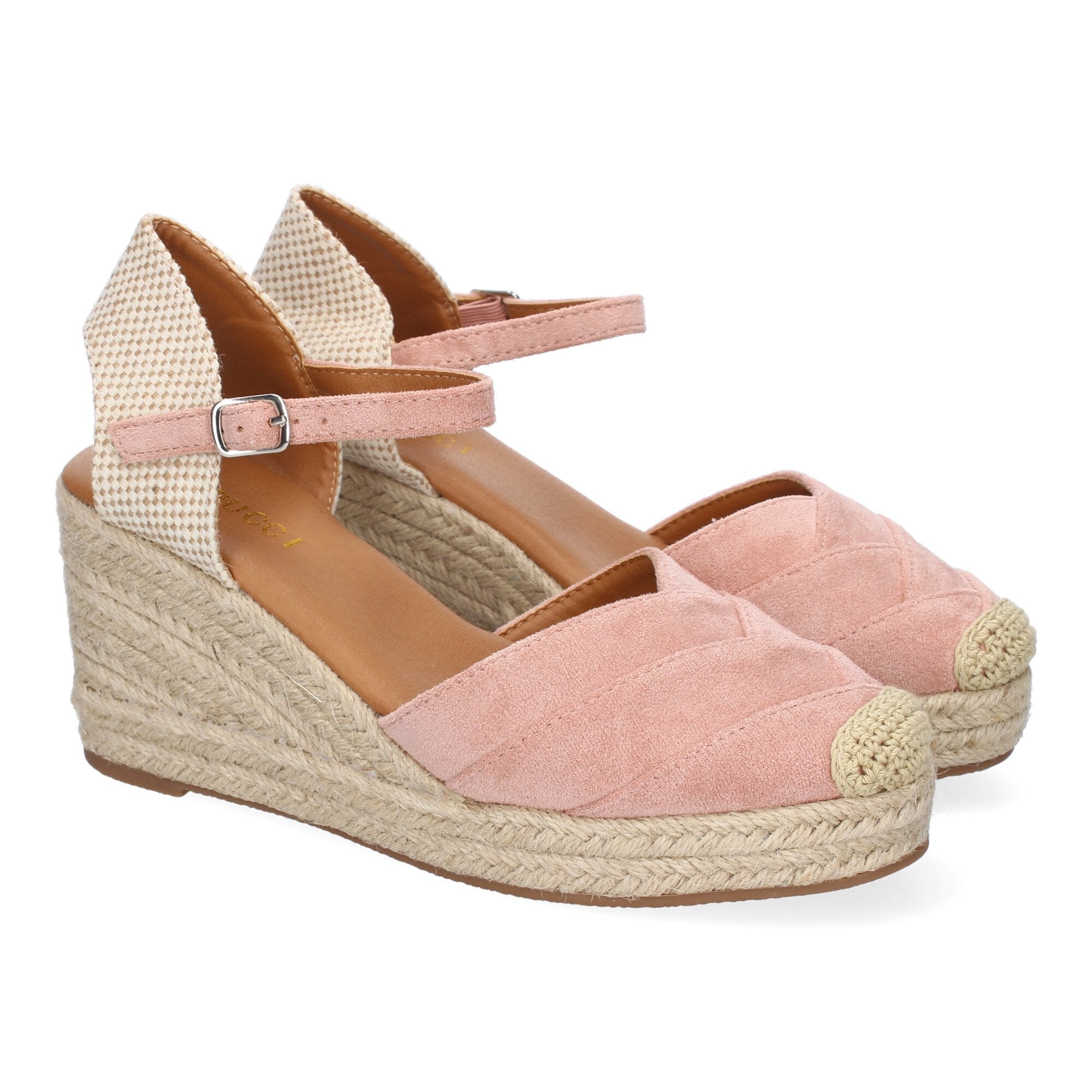 Sandalia de Cuña de Yute para Mujer, Cómoda y Elegante con Diseño Moderno y Hebilla Ajustable
