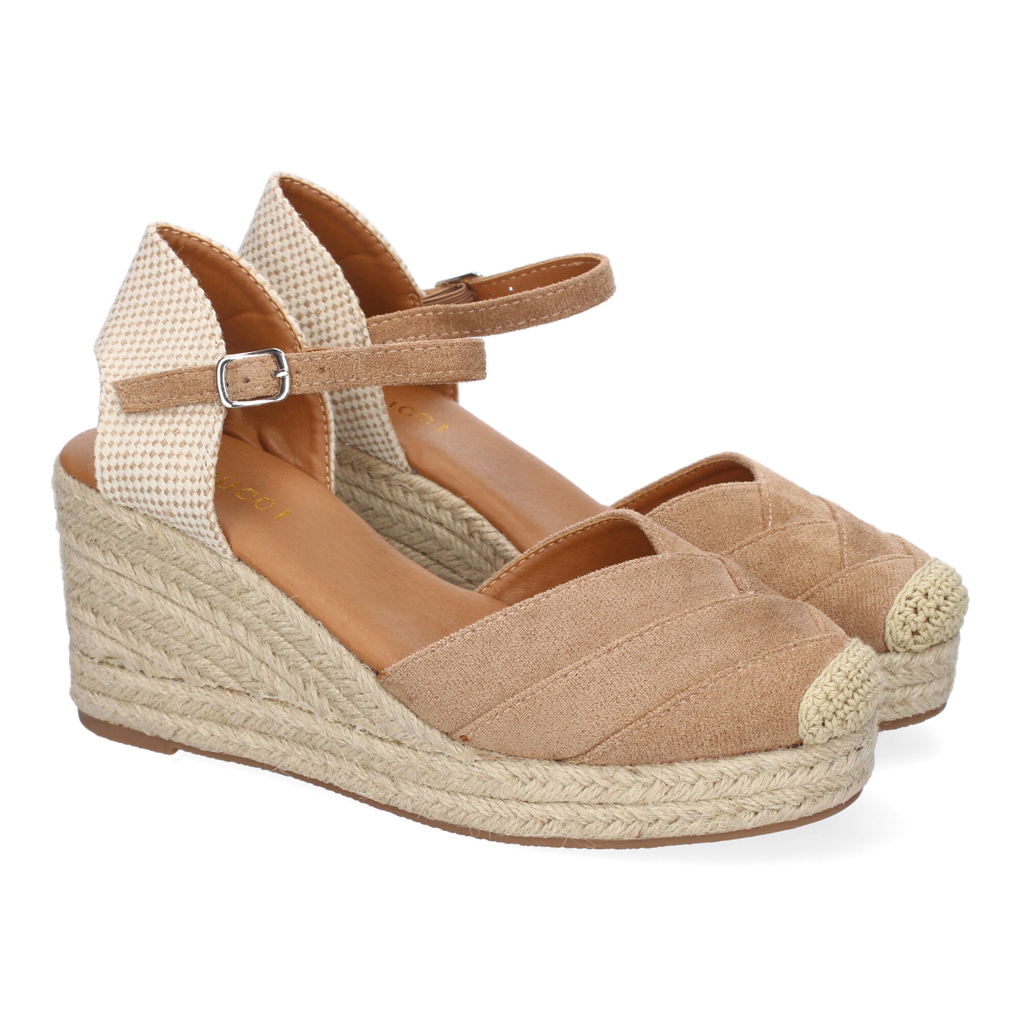 Sandalia de Cuña de Yute para Mujer, Cómoda y Elegante con Diseño Moderno y Hebilla Ajustable