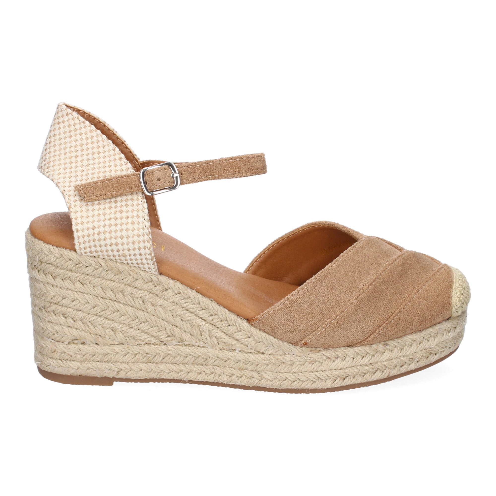 Sandalia de Cuña de Yute para Mujer, Cómoda y Elegante con Diseño Moderno y Hebilla Ajustable