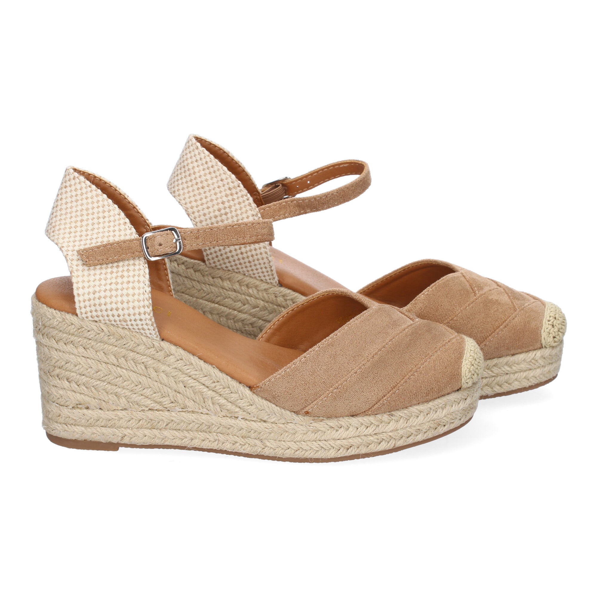 Sandalia de Cuña de Yute para Mujer, Cómoda y Elegante con Diseño Moderno y Hebilla Ajustable