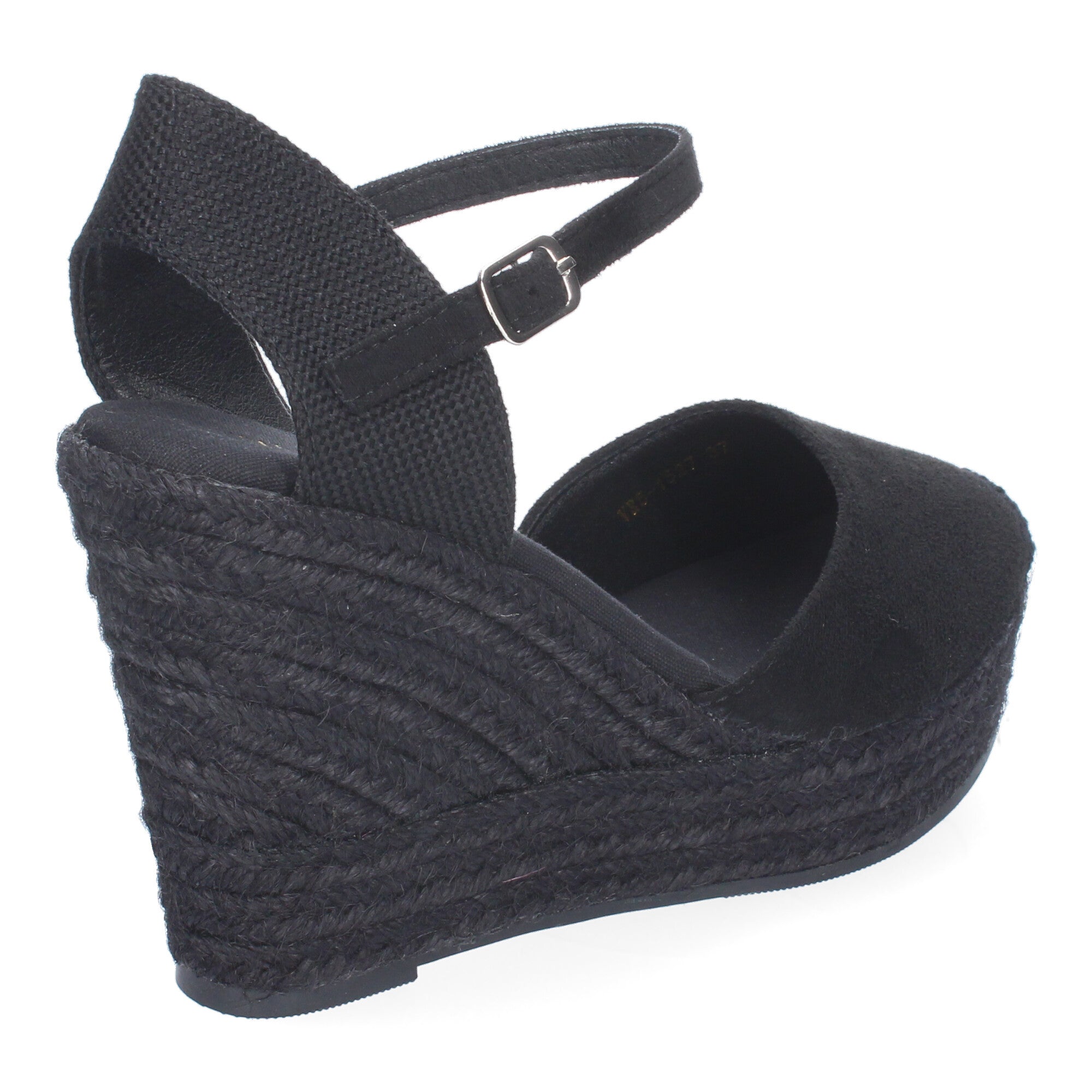 Sandalia de Cuña de Yute para Mujer, Cómoda y Elegante con Diseño Moderno y Cierre de Hebilla Ajustable al Tobillo