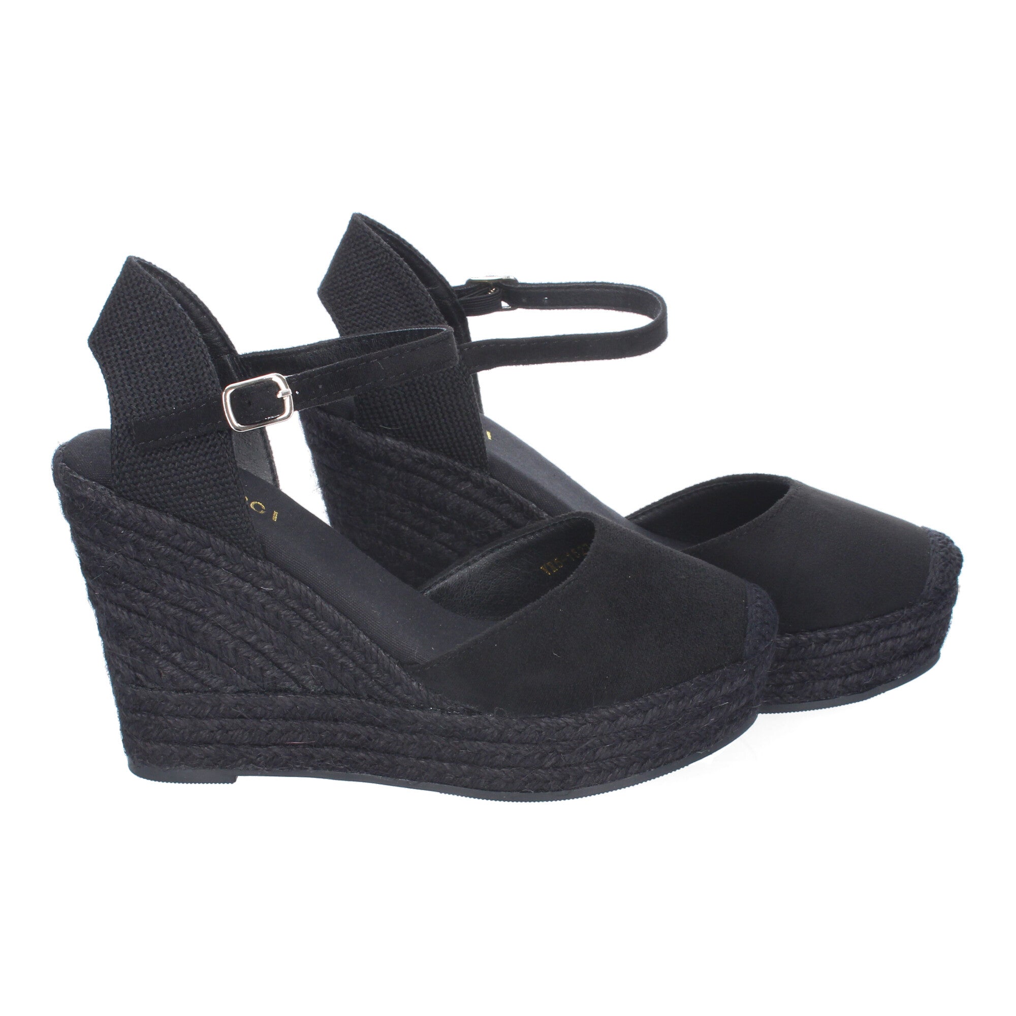 Sandalia de Cuña de Yute para Mujer, Cómoda y Elegante con Diseño Moderno y Cierre de Hebilla Ajustable al Tobillo