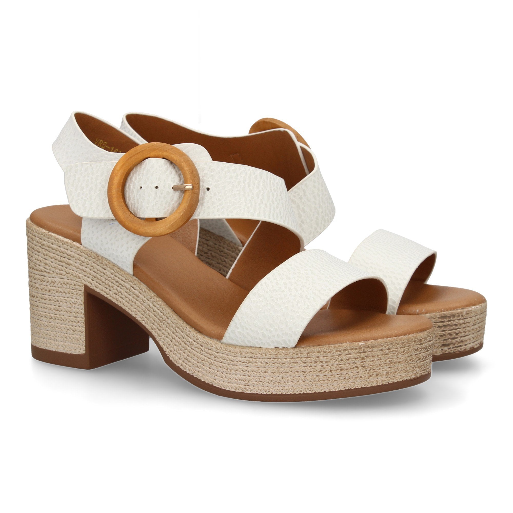 Sandalia Blanca de Tacon  Para Mujer